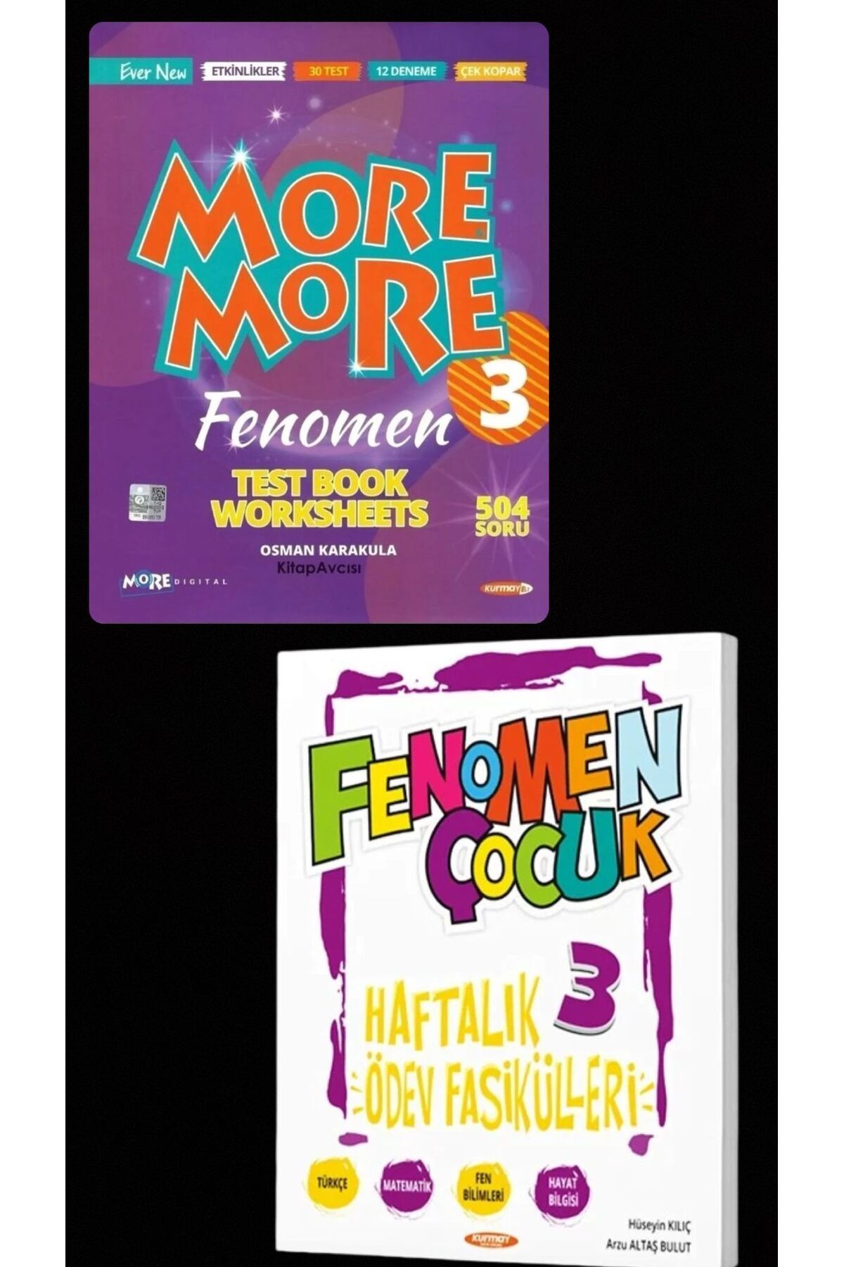 Kurmay Yayınları More And More 3 Sınıf English Fenomen Test Book Worksheets+Fenomen haftalık ödev 3.sınıf
