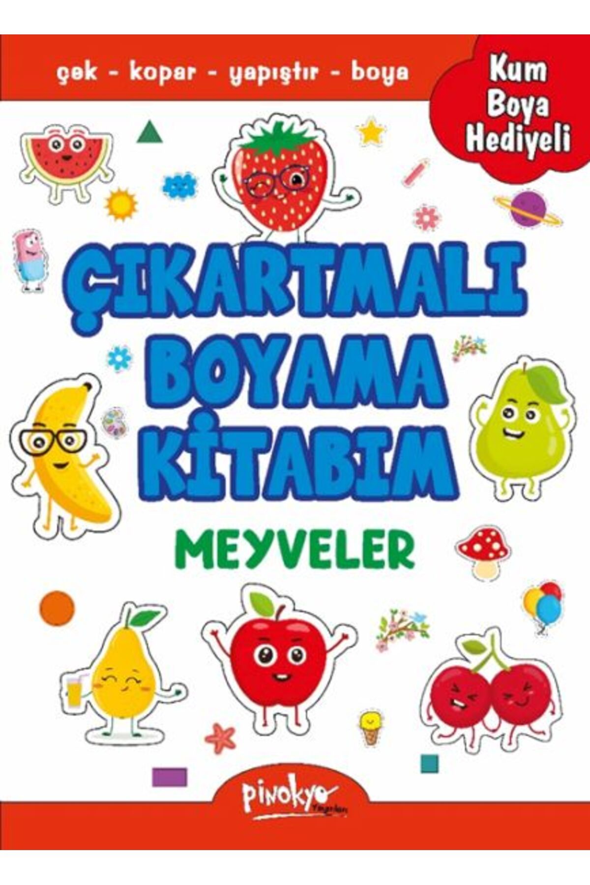 Pinokyo Yayınları Çıkartmalı Boyama Meyveler