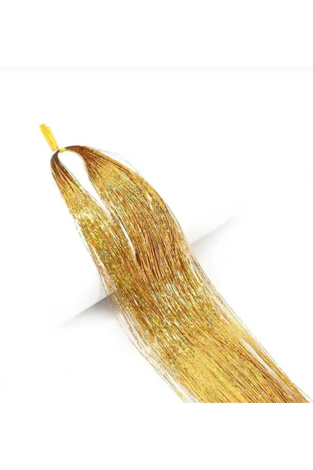 JHTshop Kadın Hair Tinsel Parlak Simli Saç Süsü
