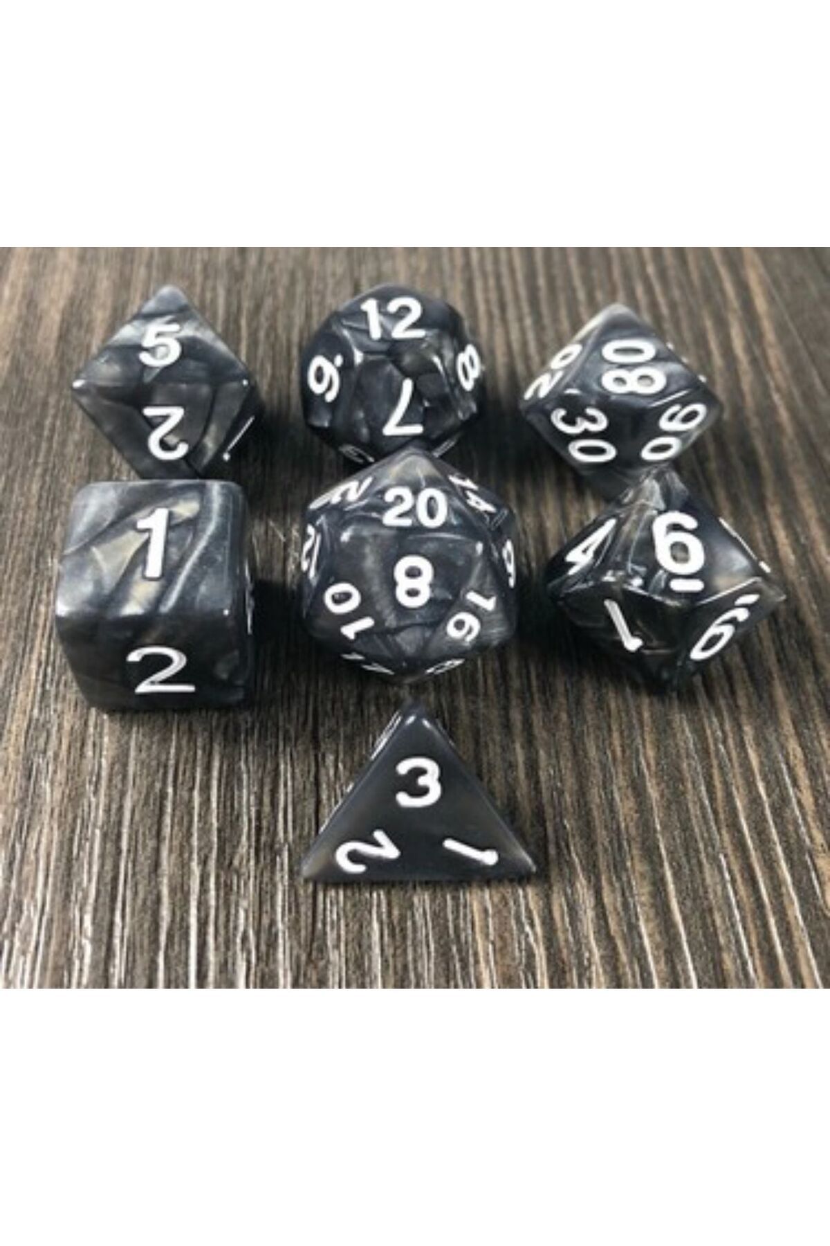 zerzembe DND Frp Zar Seti 7li Set Dnd Zarı Dungeons And Dragons Masaüstü Oyun Zarı KESE HEDİYE