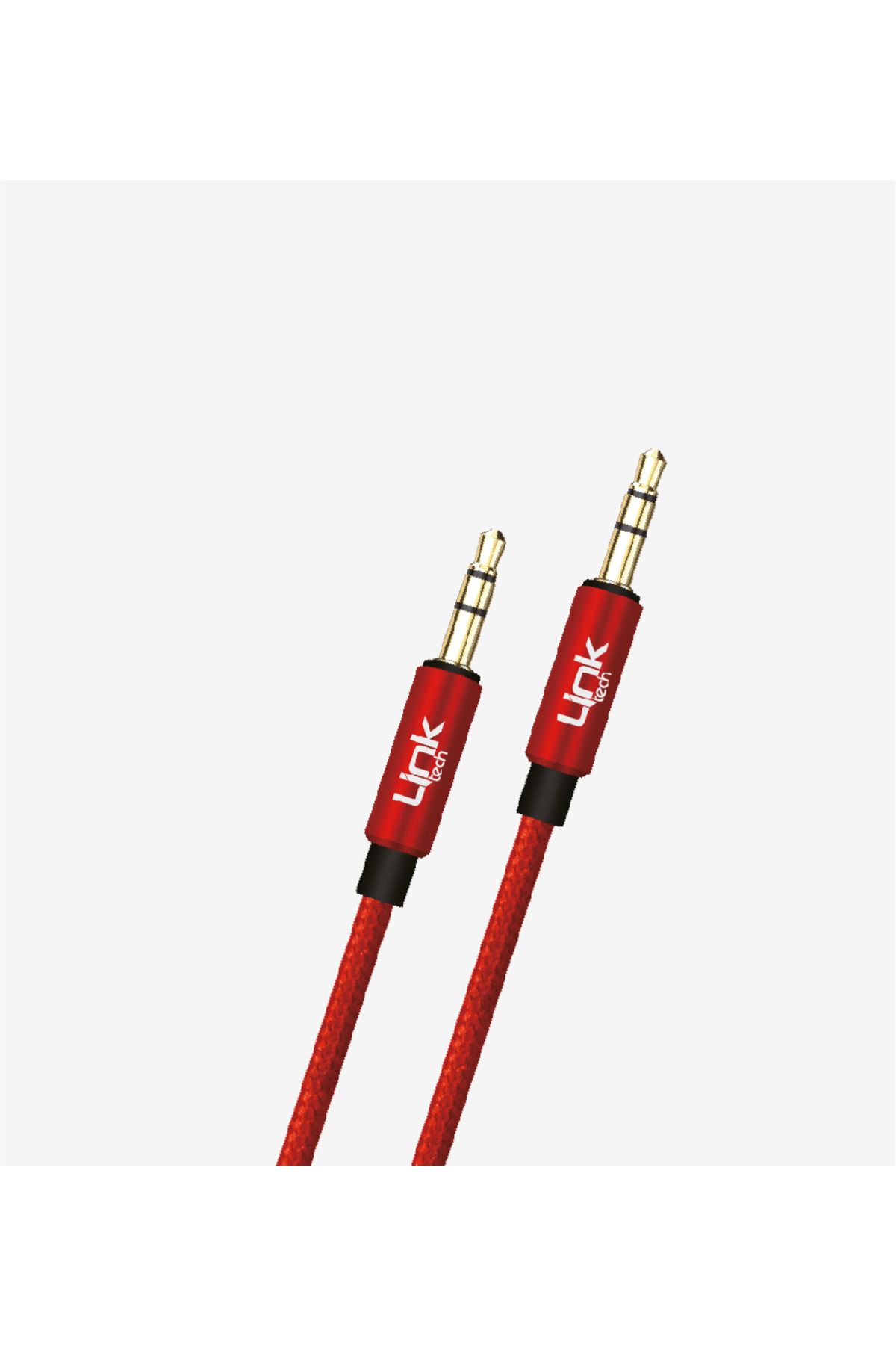 Linktech LİNK-TECH 3.5 MM KIRMIZI RENK AUX KABLO