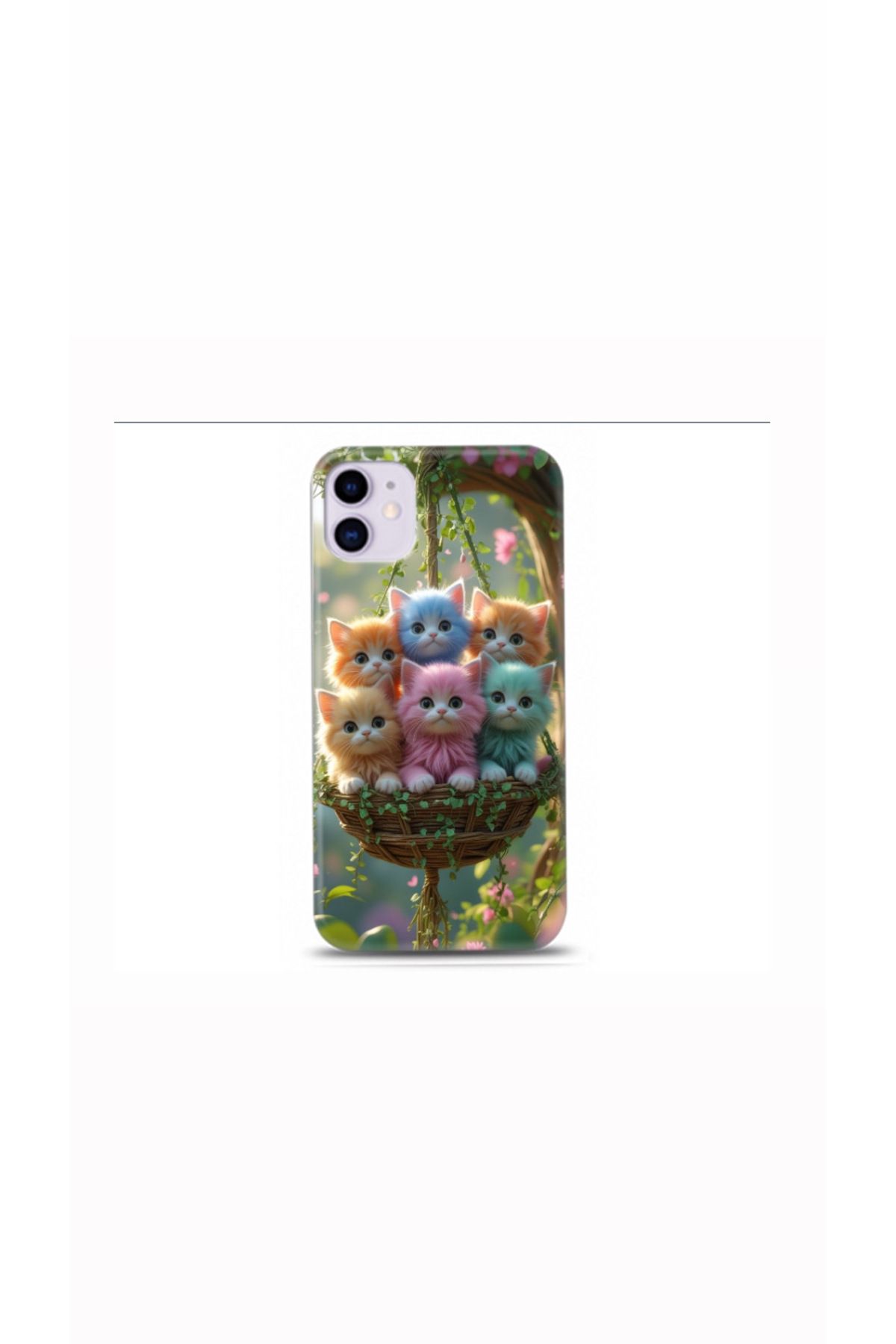 cover shopp Sevimli Kedi Tasarımlı Kılıf İphone 12
