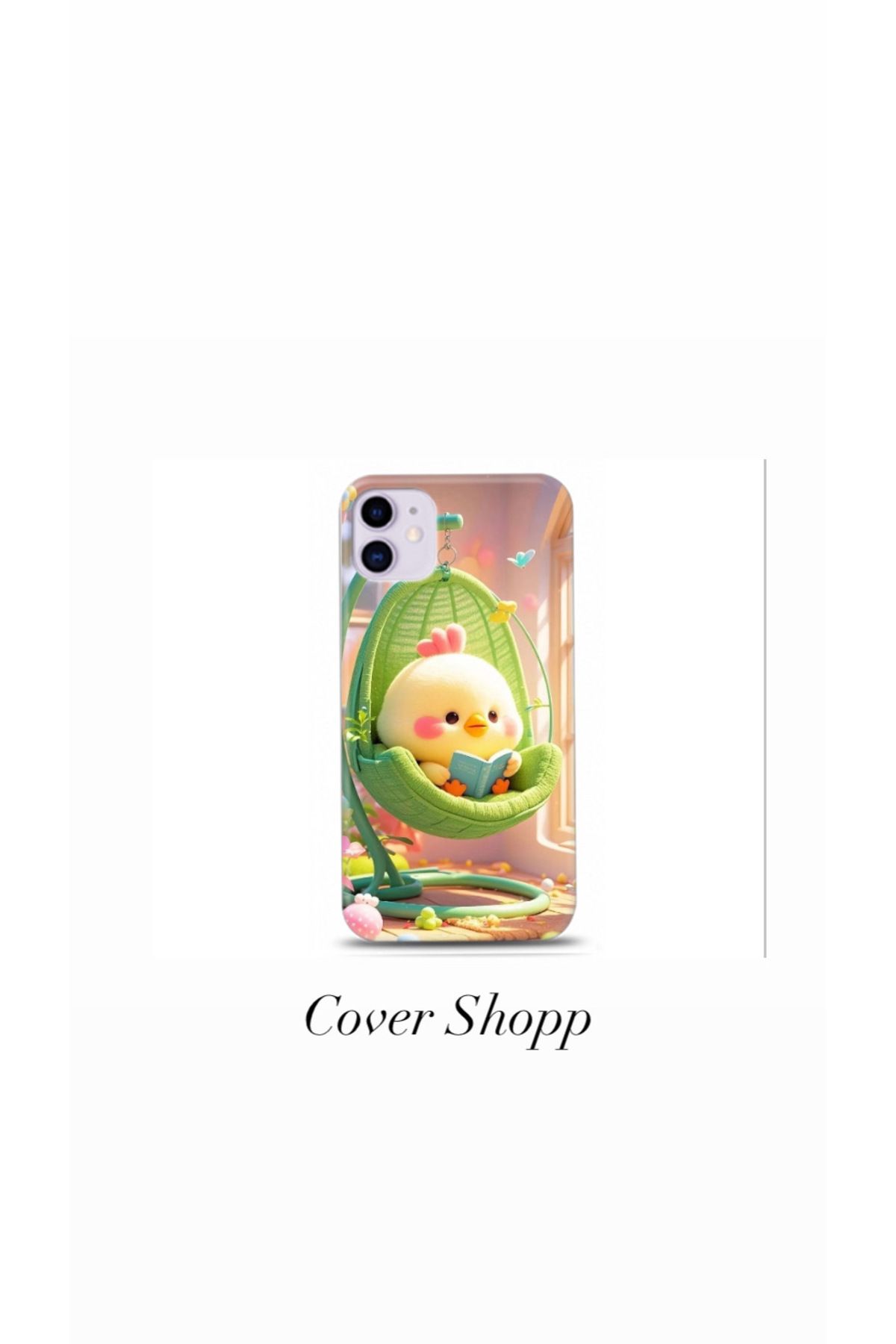 cover shopp Sevimli Civciv Tasarımlı Kılıf İphone 12