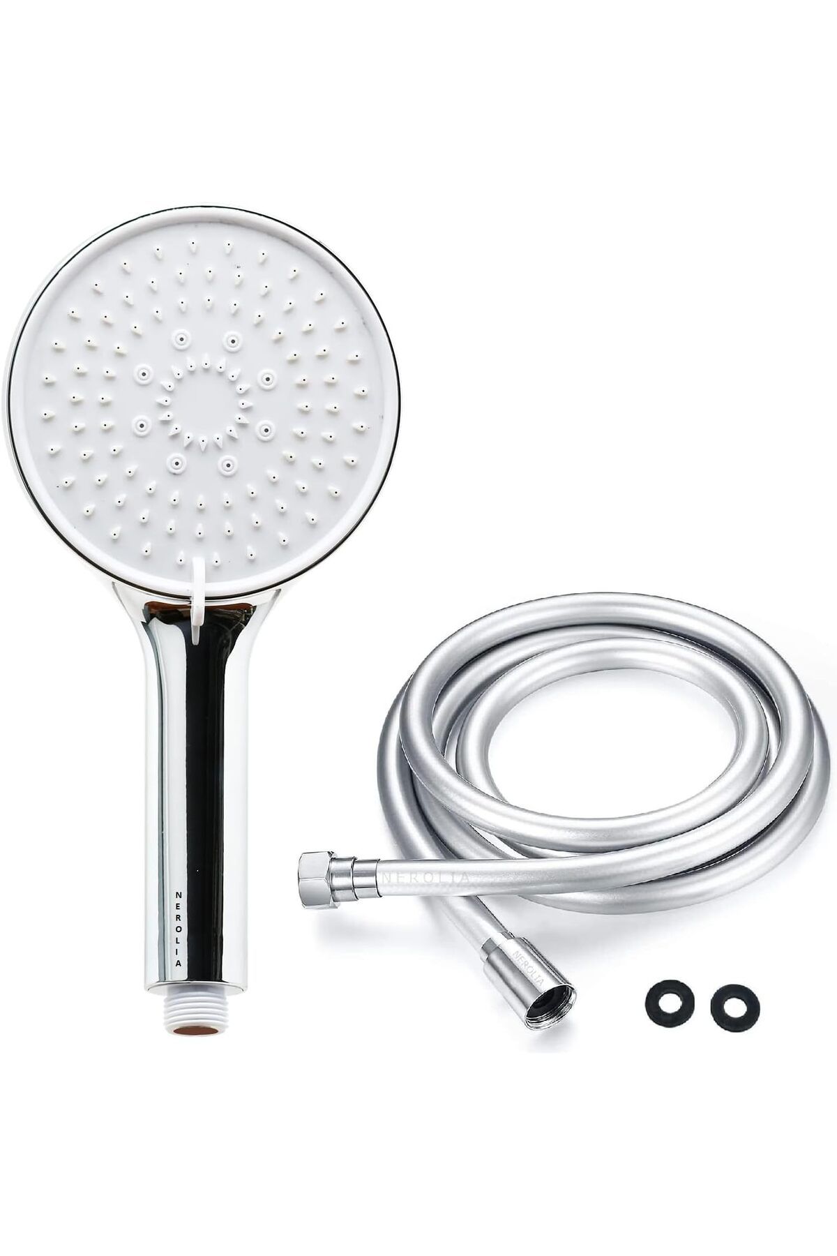 STOREMAX sellbuystore Power Shower Lüks Duş Seti - 3 farklı Püskürtmeli Full Krom Kaplama El Duşu + 175