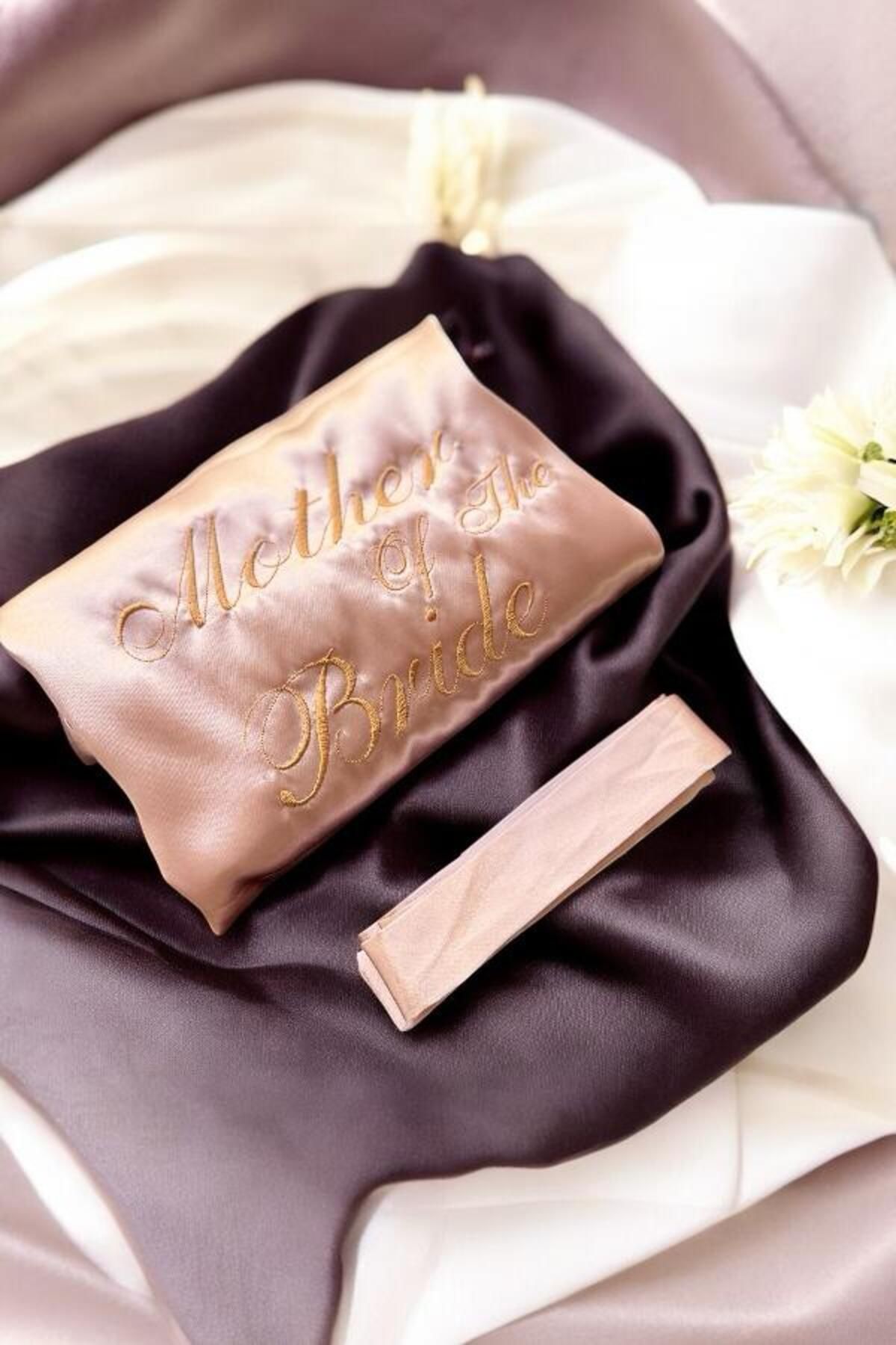 Lasilla Nakış İşlemeli Mother Of The Bride Yazılı Sabahlık, Nedime Sabahlık, Bridesmaid Sabahlık