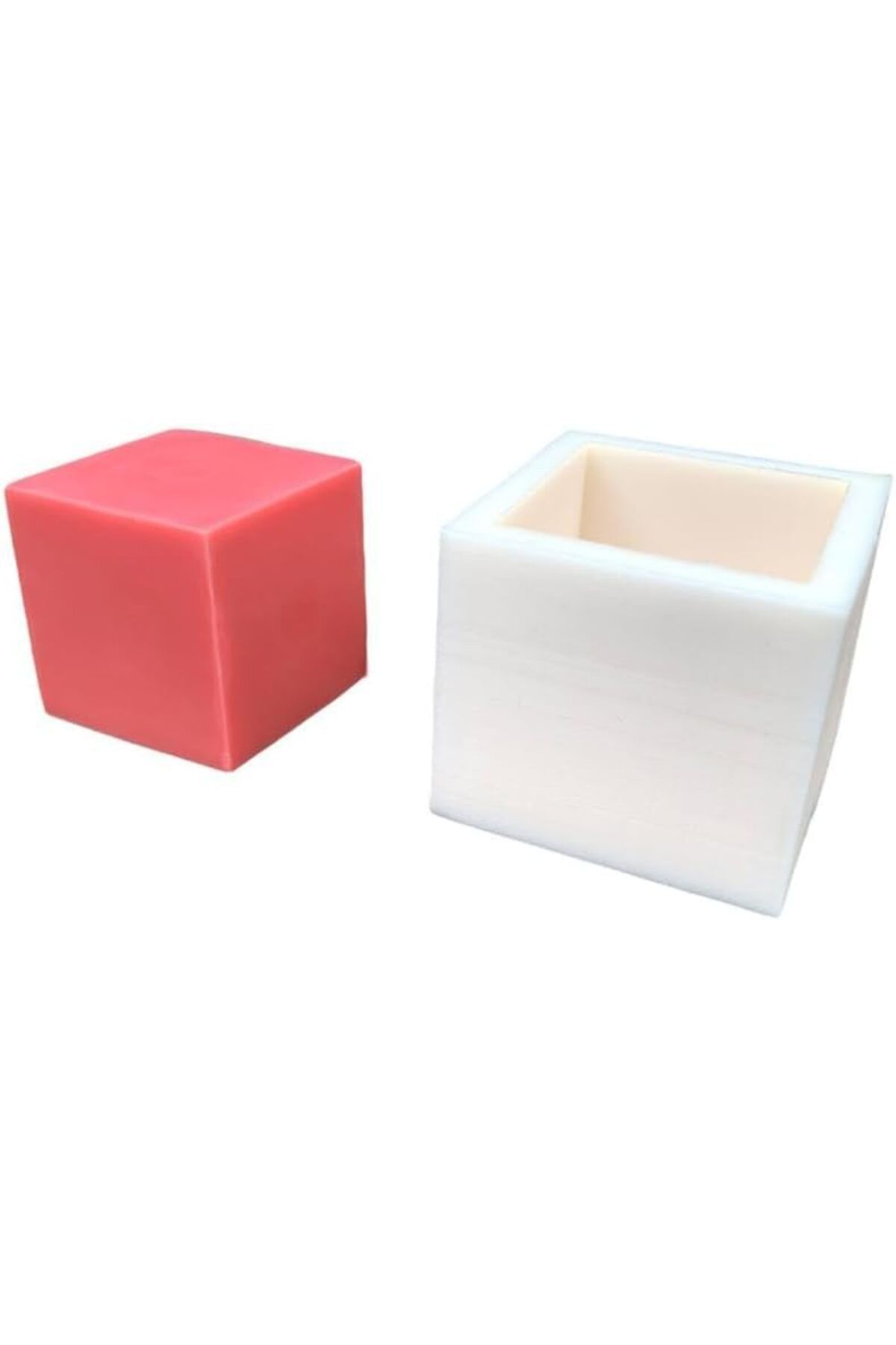 STOREMAX sellbuystore Concept Küp 2D Mum Kalıbı 4x4x4 (Silikon) 1053513