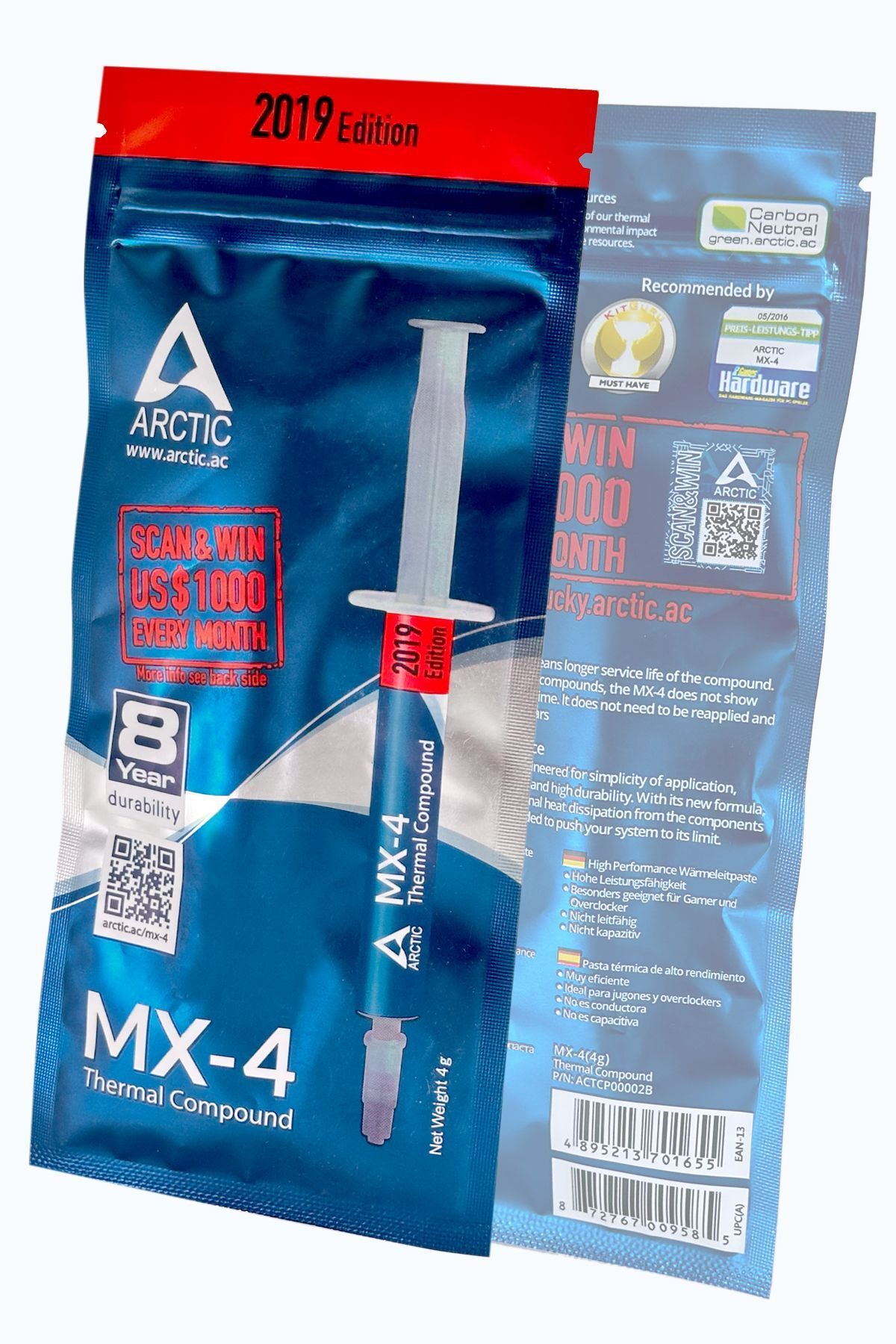 teknotrust 50 Hz / 60 Hz Arctıc Mx-4 2019 Edition 4 gram Yüksek Performanslı Termal Macun Q7 TEKNOLOJİ BİLG. G