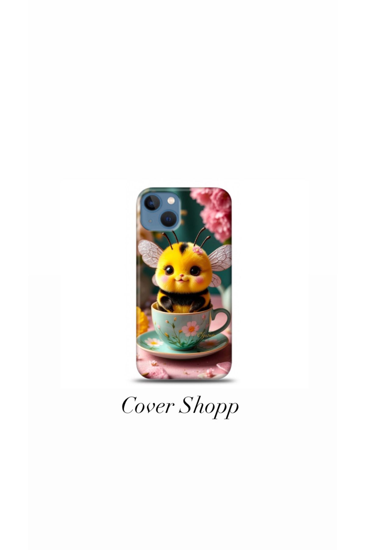 cover shopp Sevimli Arı Tasarımlı Kılıf İphone 15