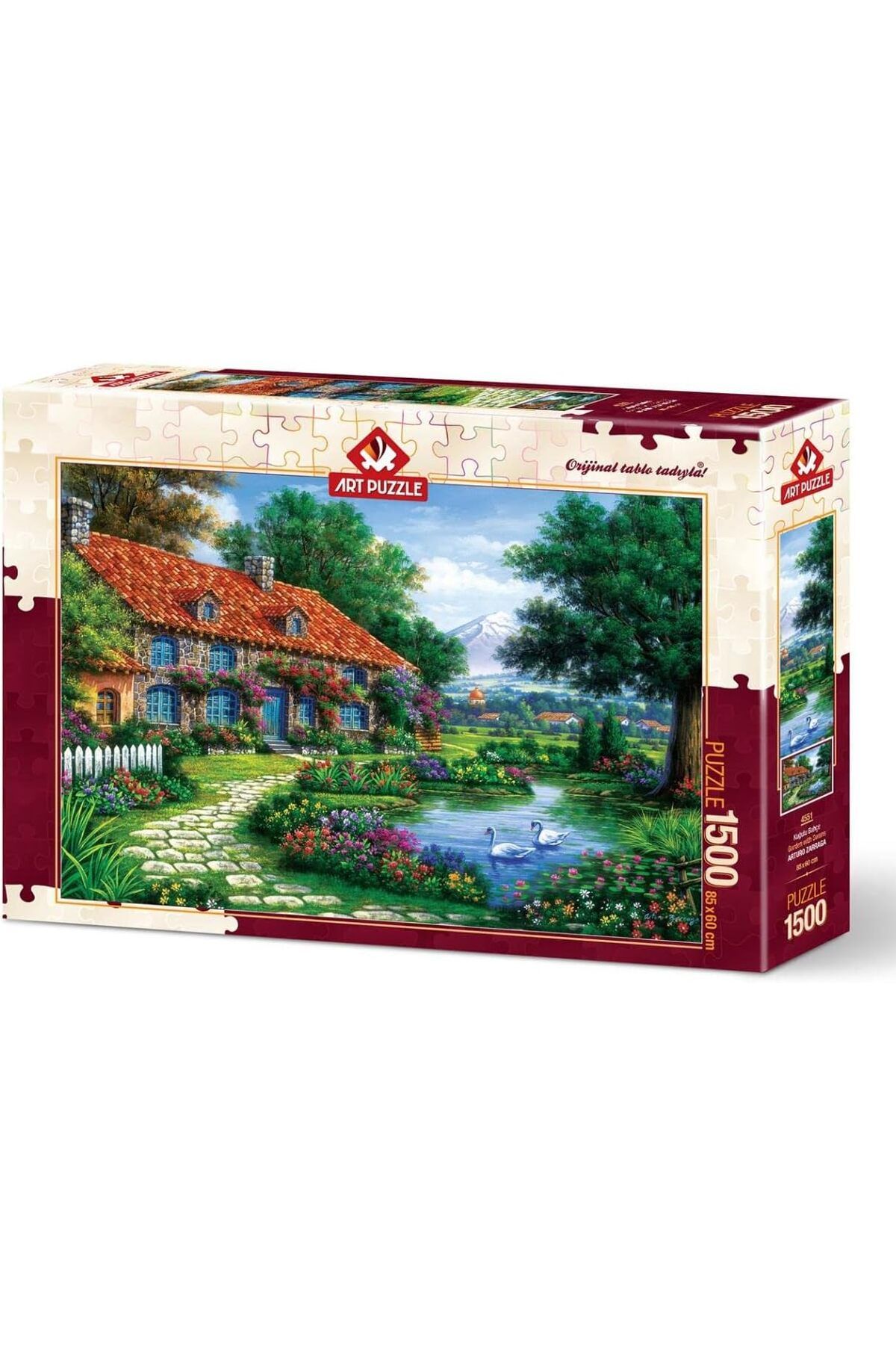 Art Puzzle Kuğulu Bahçe 1500 Parça Puzzle