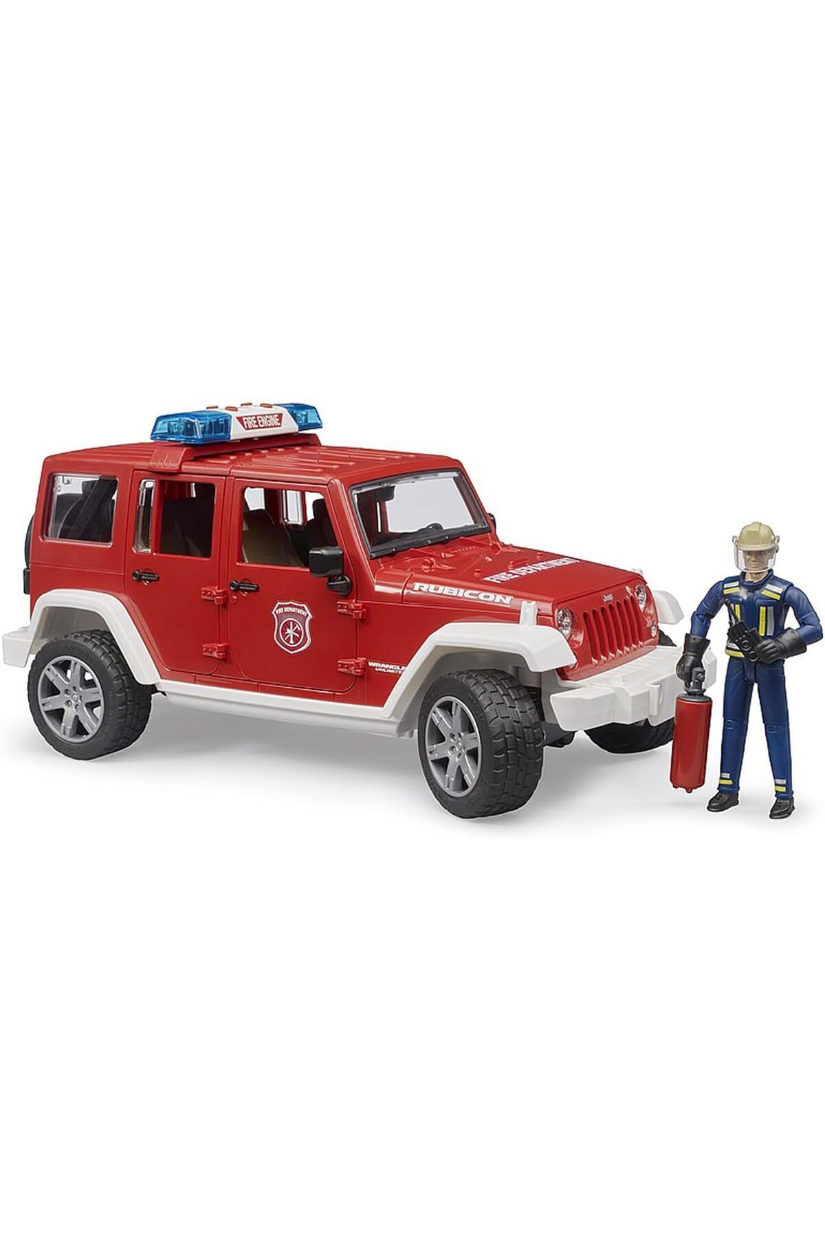 Bruder Jeep Wrangler Rubicon Itfaiye Ve Itfaiyeci Ölçekli Model