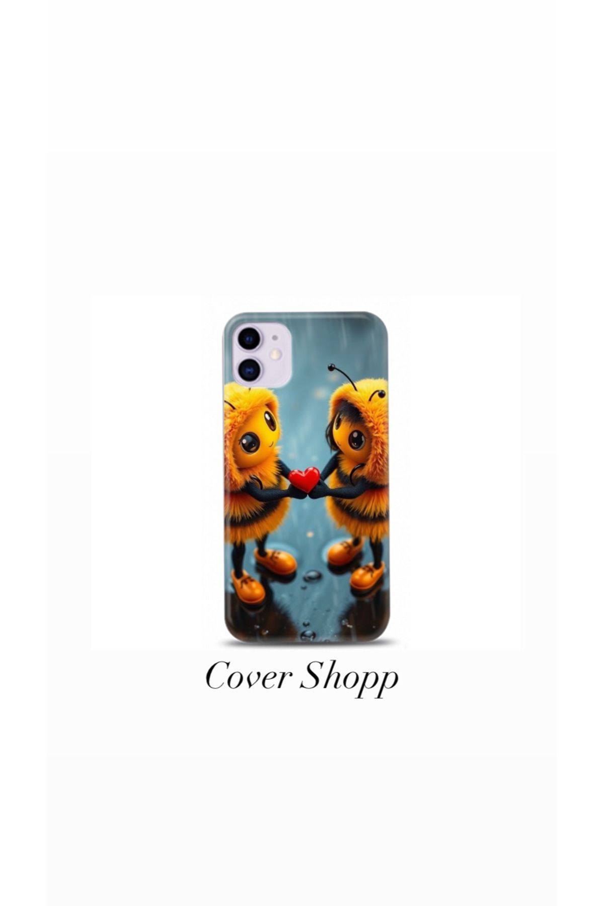 cover shopp Sevimli Arı Tasarımlı Kılıf İphone 11