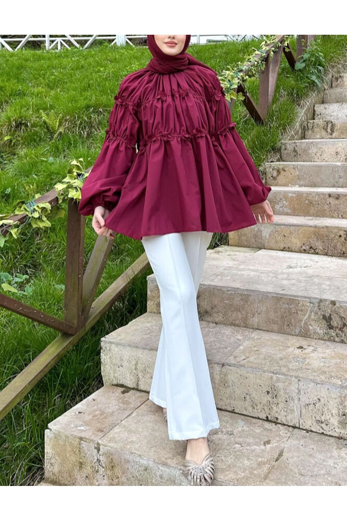 moda paketi Tunik Çiçek İşlemeli