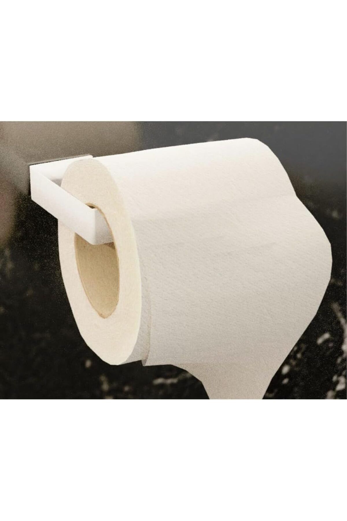 STOREMAX mrttnca Metal Beyaz Yapışkanlı Tuvalet Kağıtlık, Yapışkanlı Wc Kağıtlık, Tuvalet Kağıd