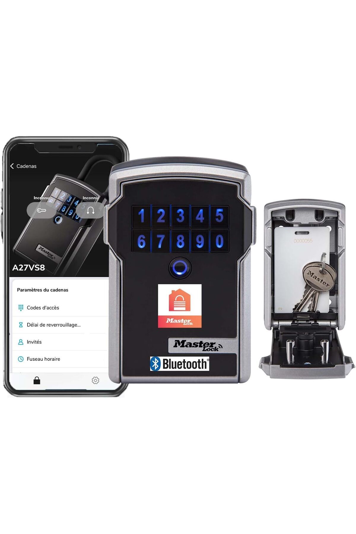 STOREMAX sellbuystore Lock 5441EURD Bluetooth Anahtar Kasa [Büyük] - Güvenli ve Akıllı Anahtar Güvenli