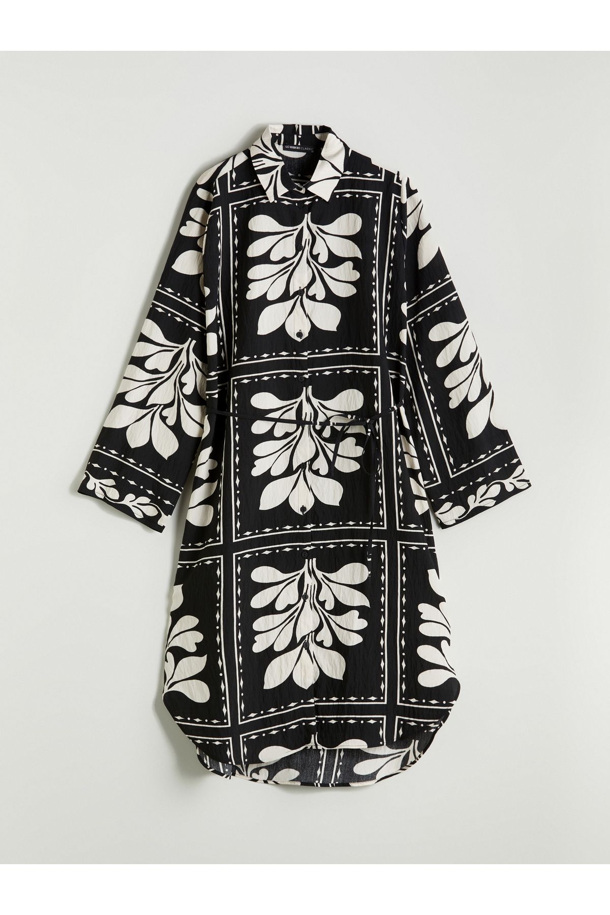 LC Waikiki Çiçekli Oversize Kadın Gömlek Tunik