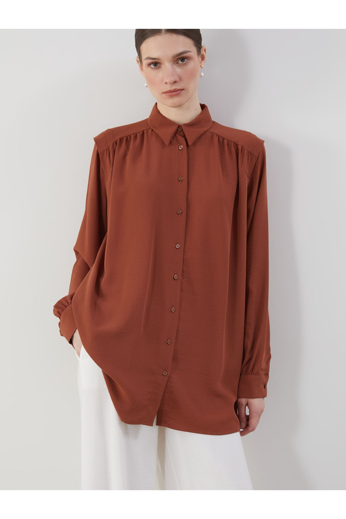 LC Waikiki Oversize Kadın Gömlek Tunik