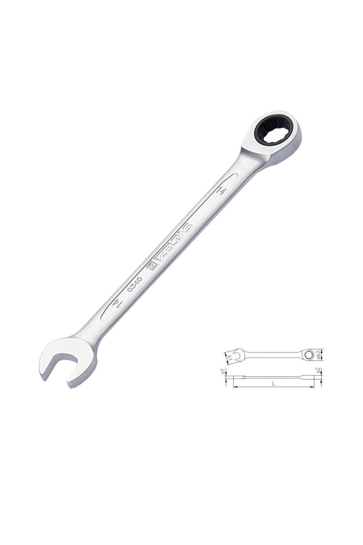 Skygo İzeltaş 0340 Cırcır Kombine Anahtar 15 mm