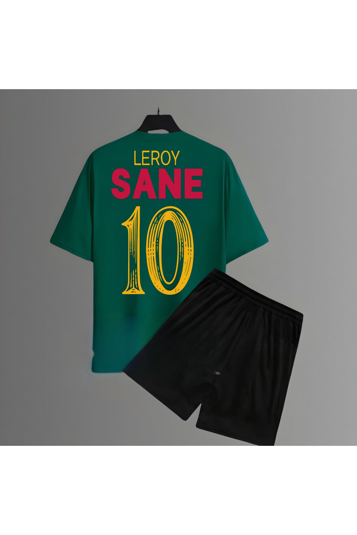 Biy Store Galatasaray leroy Sane forma futbol sırt baskılı unisex kısa kollu tişört t-shirt şort takımı