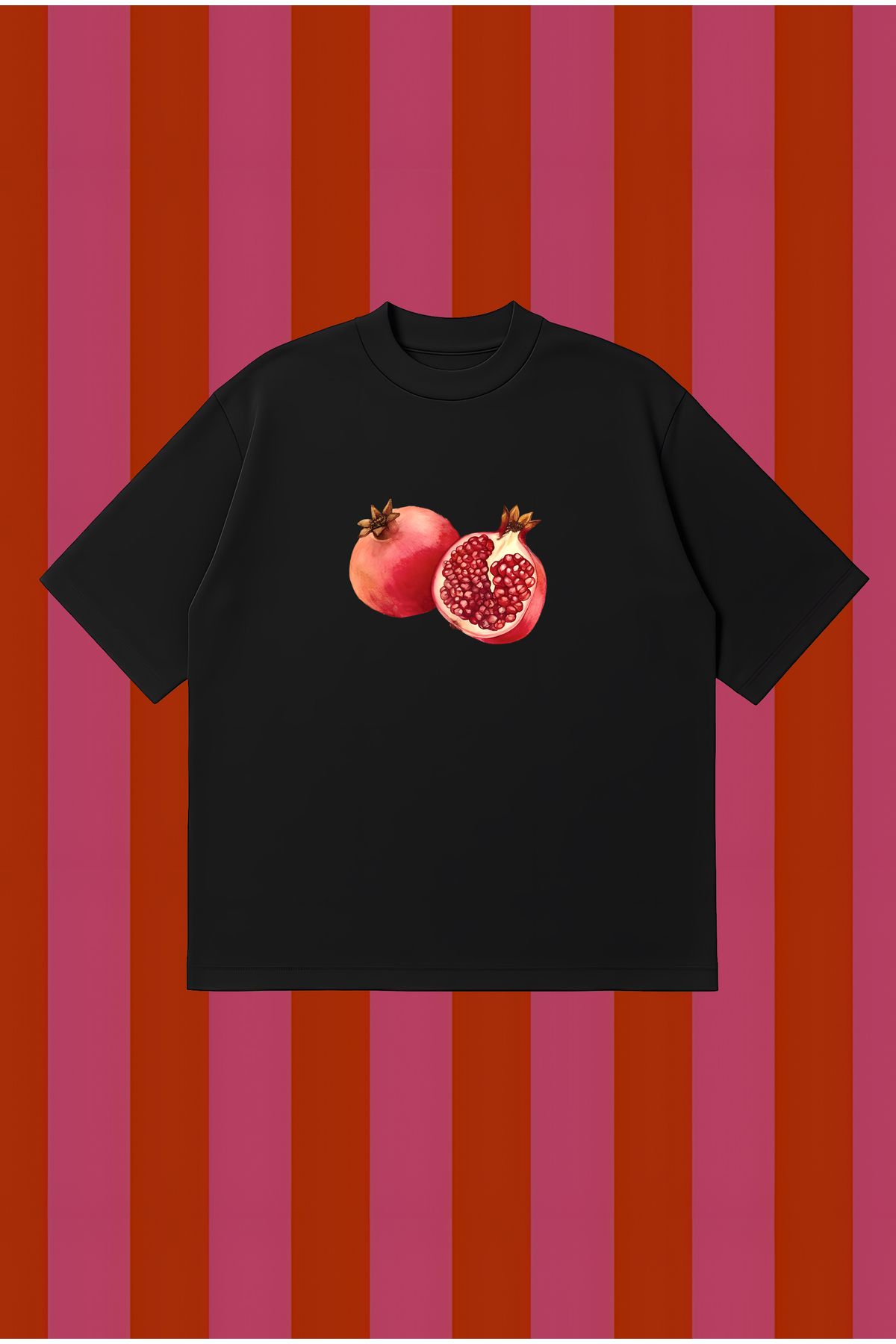 PURE POWER Nar Boxy Fit Oversize Unisex Tshirt – Baskılı Tişört | Streetwear