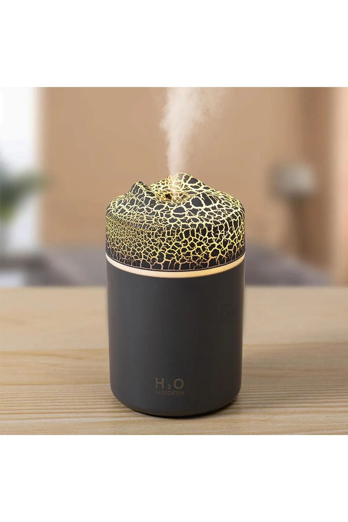 OBRAX RGB Işıklı Volkan Hava Nemlendirici Air Humidifier Mini 300ml Kapasiteli