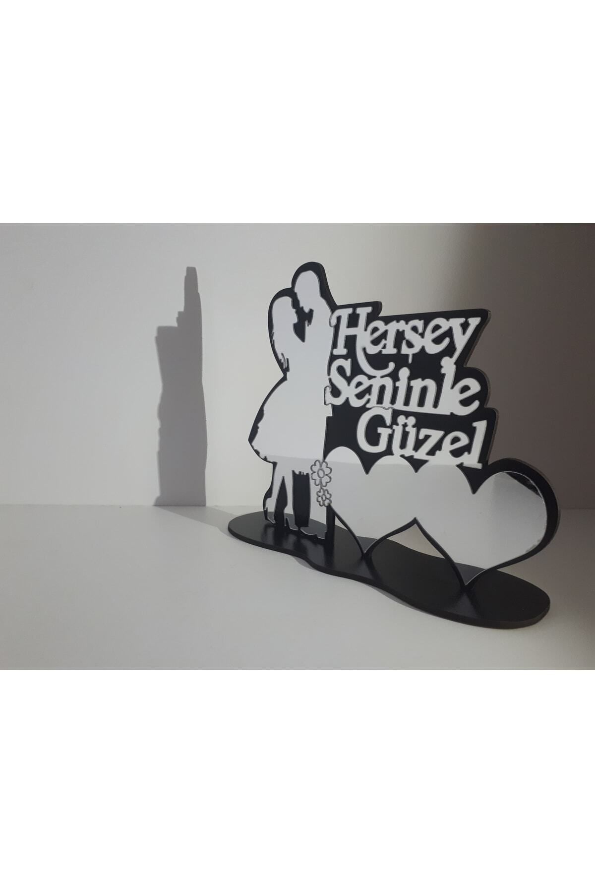 DEKORANLA Şık ve Zarif Dekoratif Masa Objesi, 20x15 cm, Gümüş Renkli, Ev ve Ofis Dekoru
