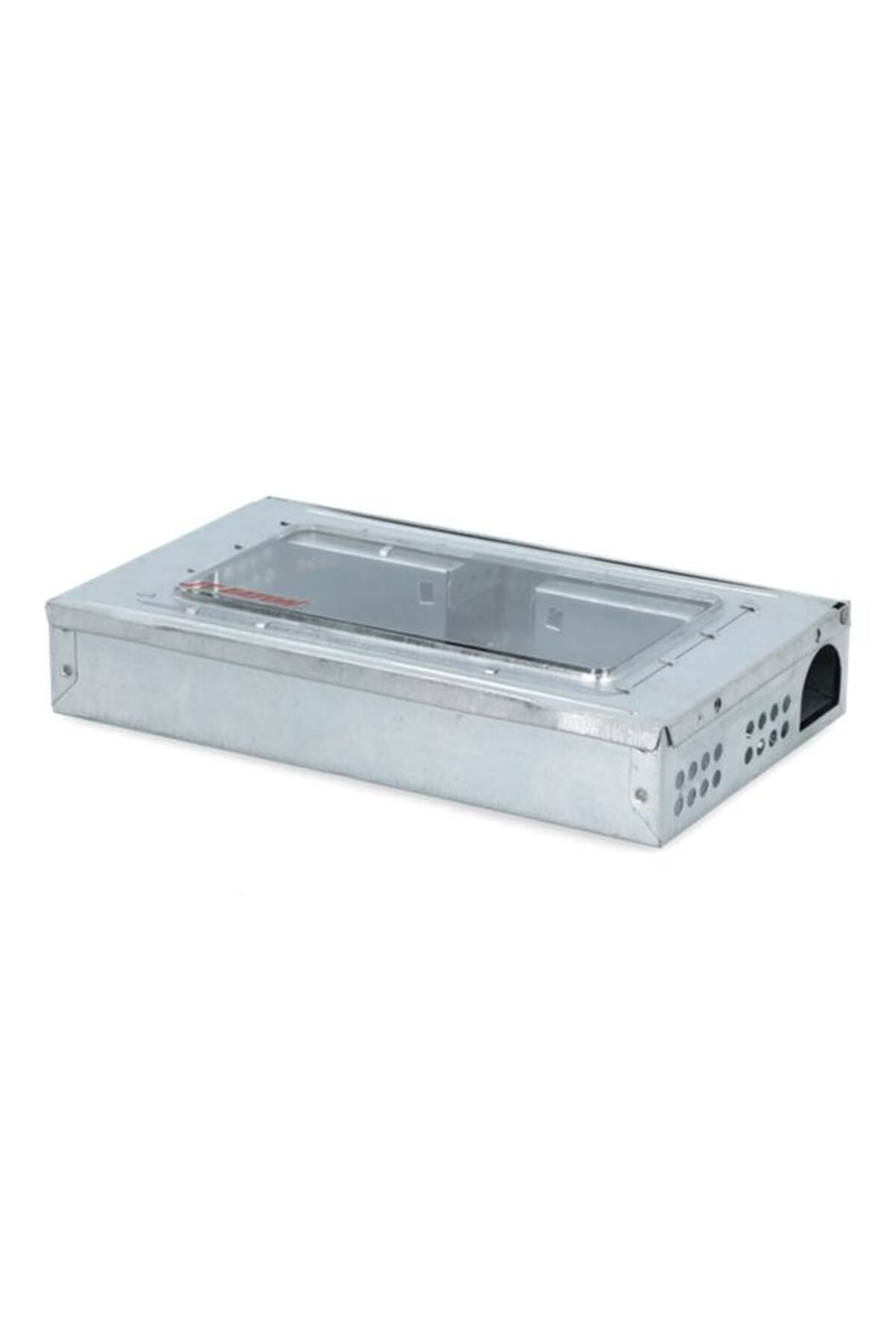 Generic-JT Eaton Non-Jamming Repeater Multiple Catch Steel Mouse Trap with Window Silver and Clear 3