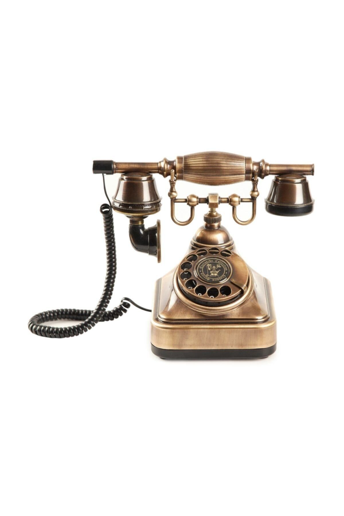 DEKORANLA Nostaljik Eskitme Çevirmeli Telefon, Şıklık ve Zarafet Sunar