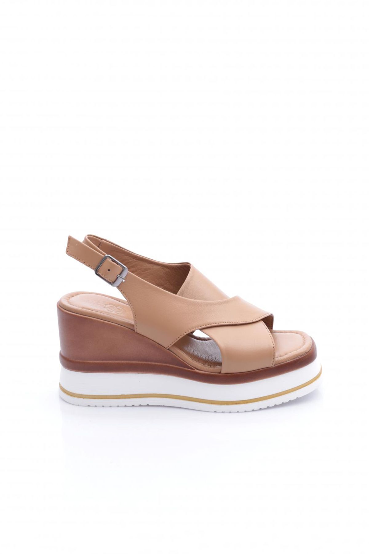 DGN 722-24170 Kadin Mega Kalin Taban Sandalet