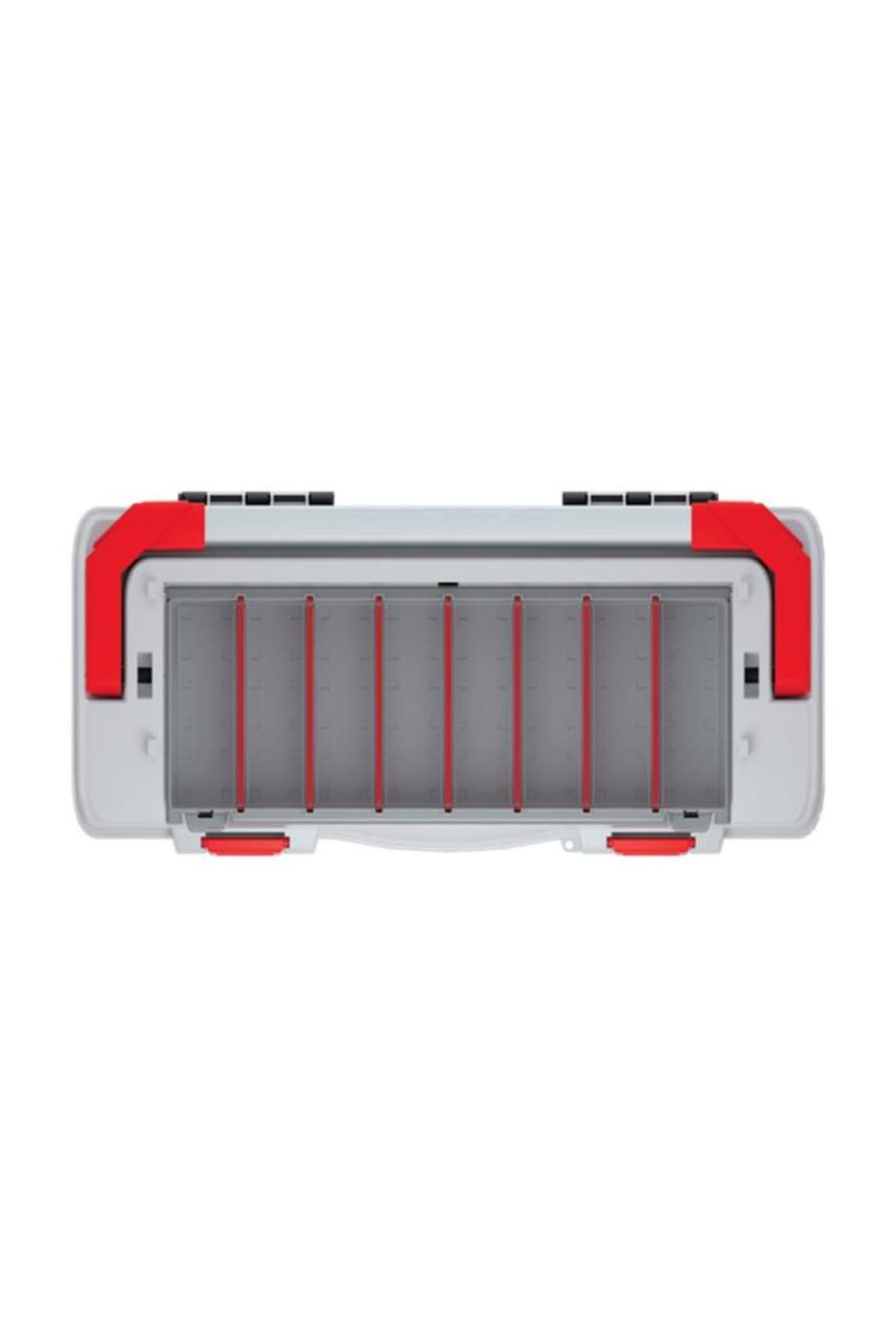 Generic-Kistenberg EVO 60 Durable Tool Box with Removable Separators Black and Red 5