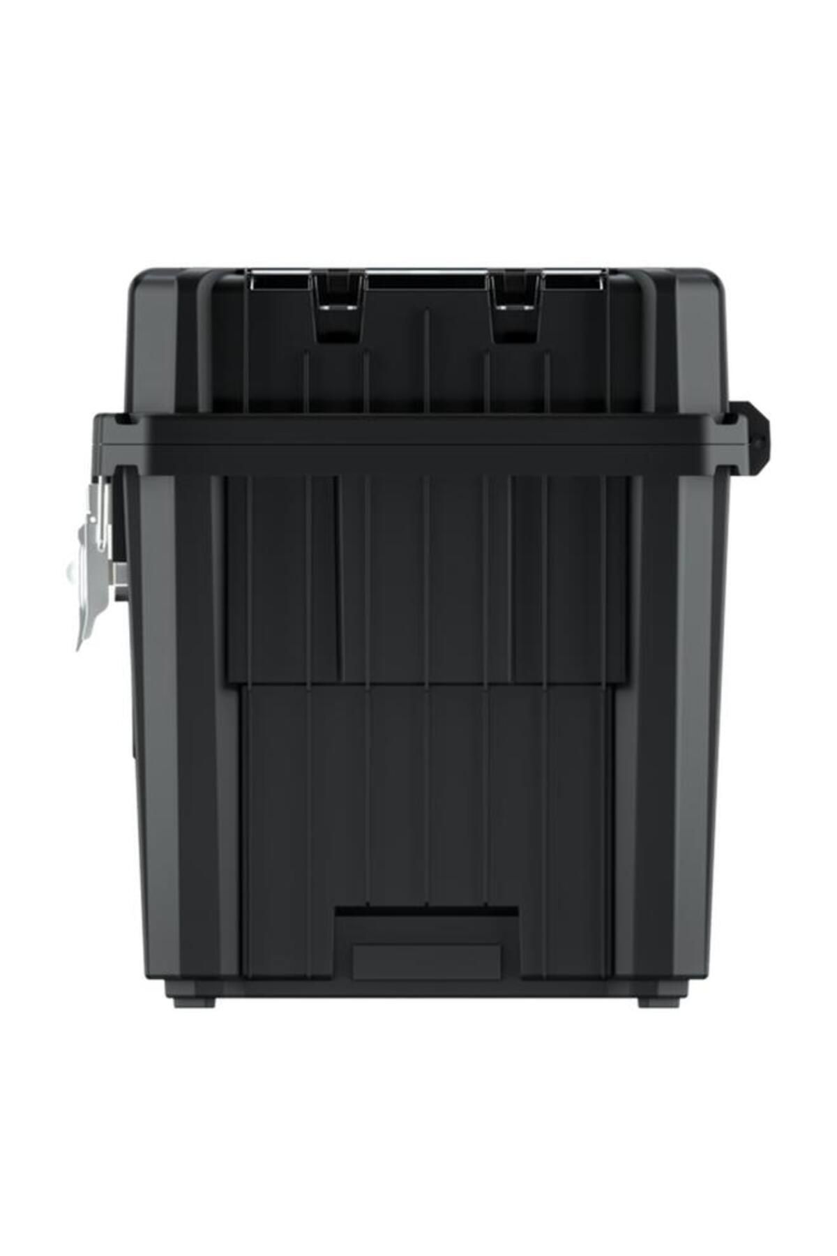 Generic-Kistenberg Heavy Duty Mobile Tool Trolley with Dual Handle Black and Red 5