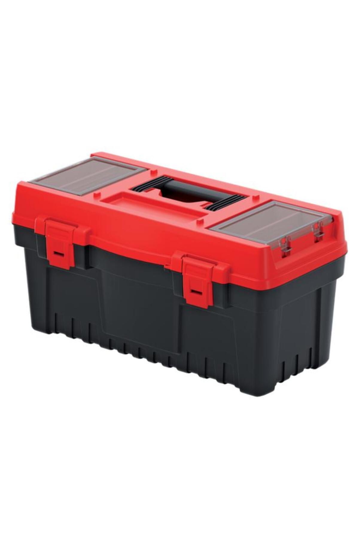 Generic-Kistenberg EVO 55 Durable Tool Box with Removable Separators Black and Red 3