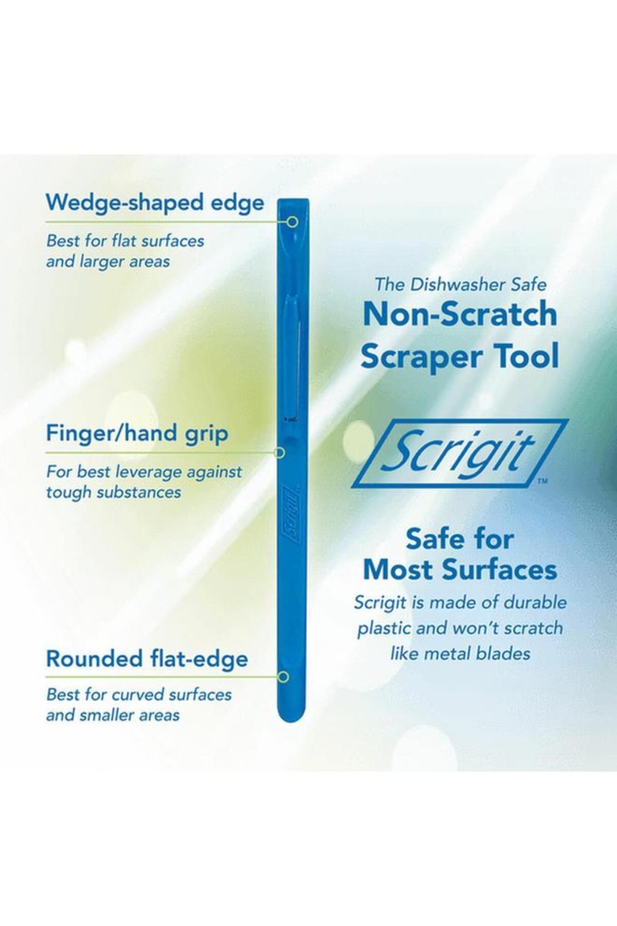 Generic-Scrigit 2-Piece Scratch Free Scraper Tool Blue 2