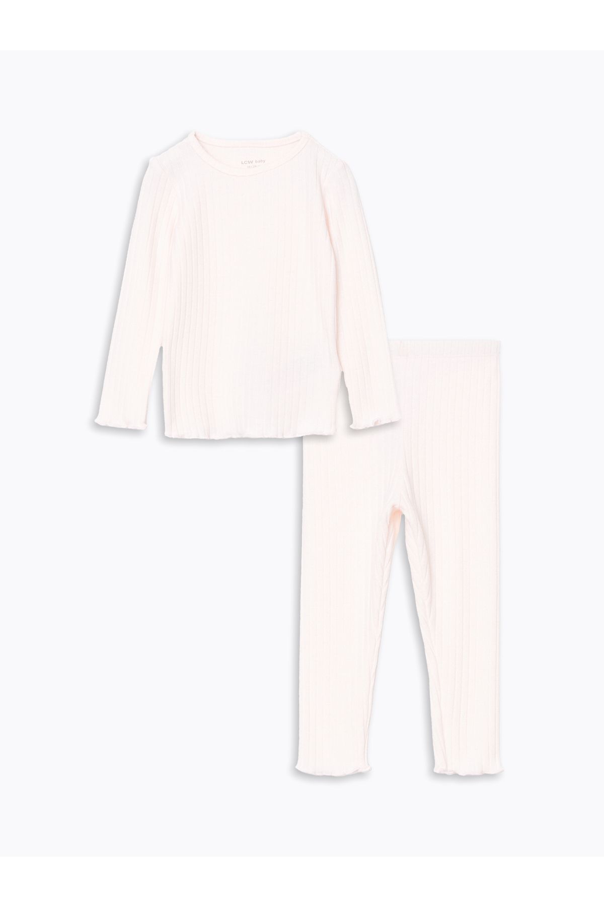 LC Waikiki Beli Lastikli Basic Kız Bebek Pijama Takım
