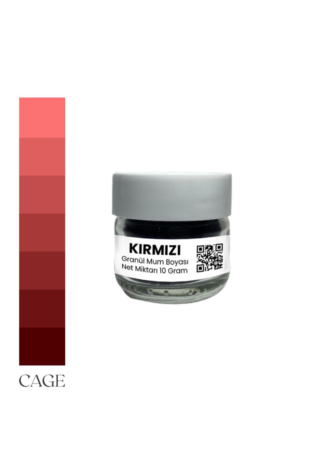 DEKORANLA Yüksek Kaliteli Granül Mum Boyası, 10 Gr, Koyu Kırmızı Renk