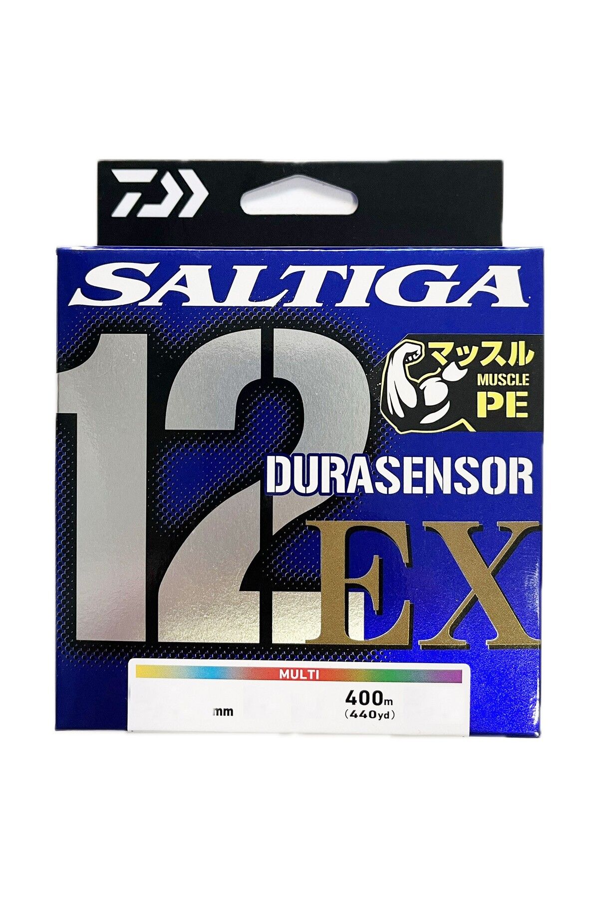 daiwa Saltiga Durasensor 12EX 400m Multicolor Örgü - İp Misina 0.26mm - 3PE - 25Kg