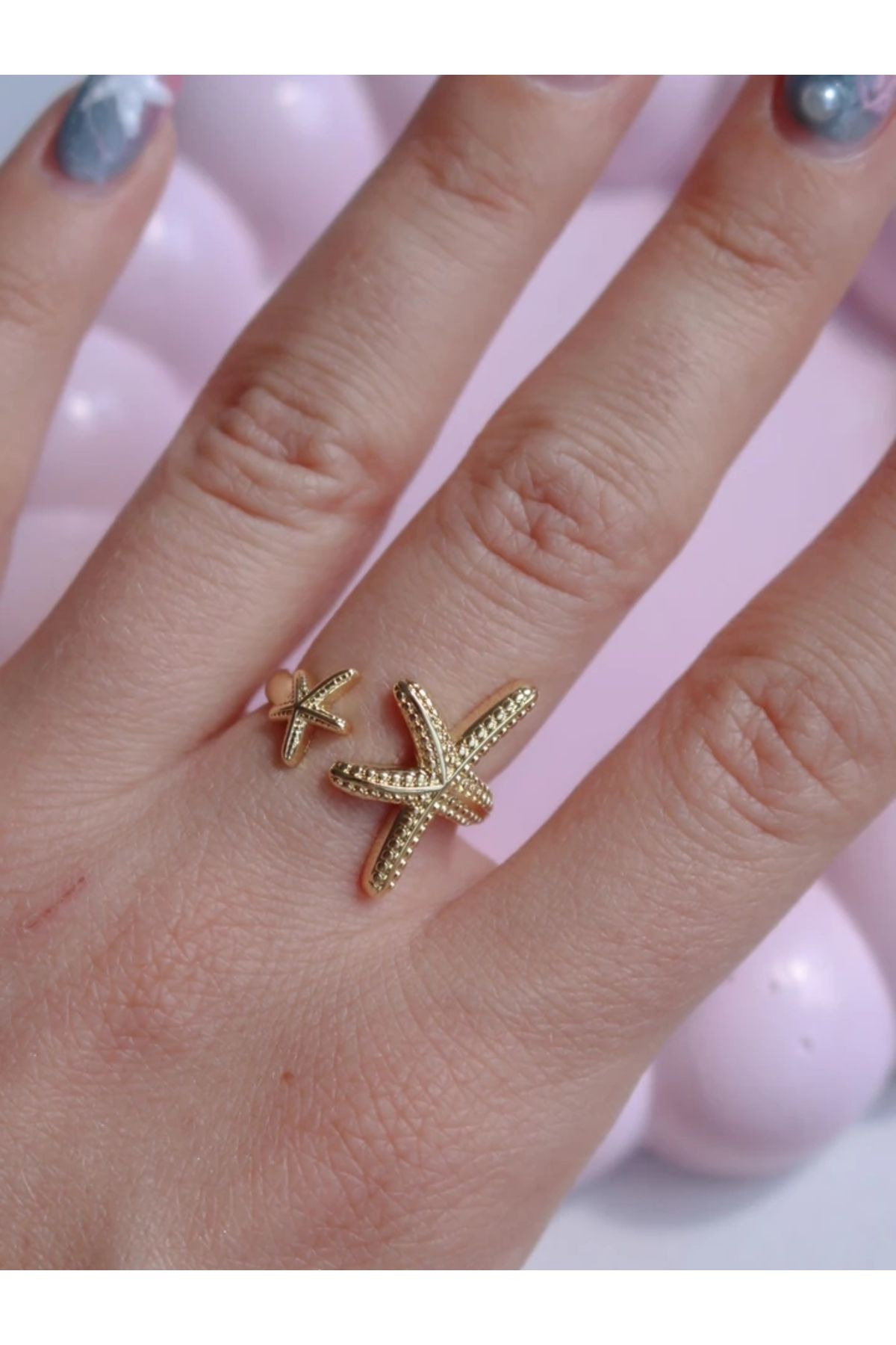 Reorah Collection Double Starfish Yüzük