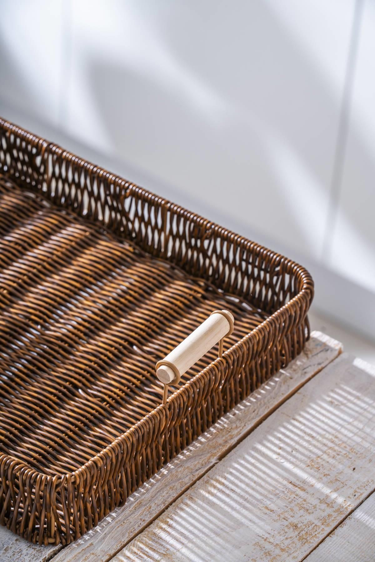 ACAR-Nomad Set of 3 Rectangular Wicker Trays 4
