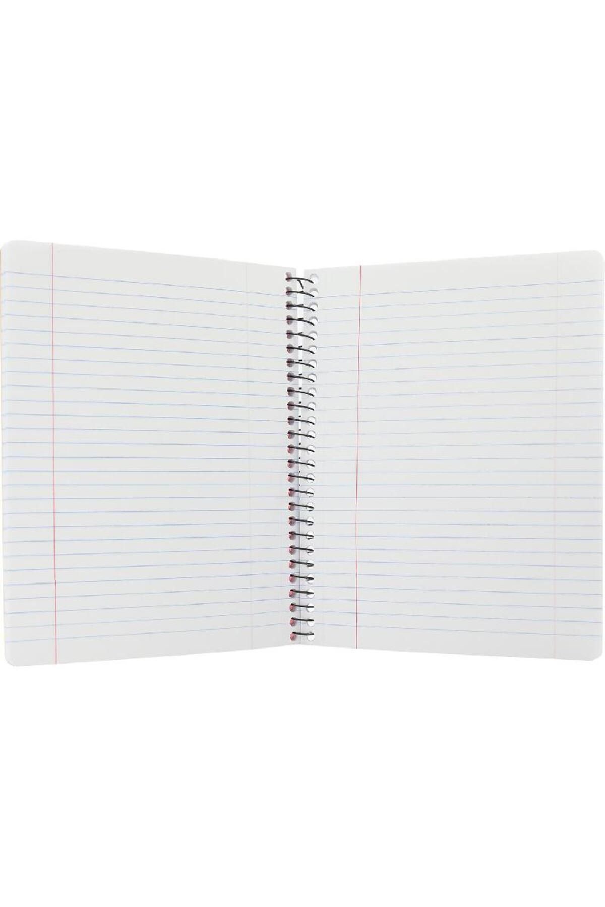 Roco-Neon Red Lined Notebook A5 - 100 Sheets 2