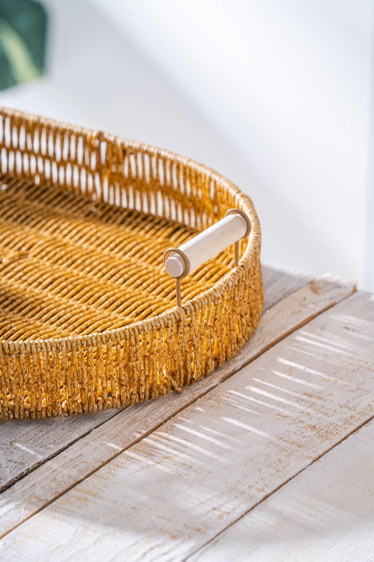 ACAR-Nomad Set of 3 Oval Wicker Trays 5
