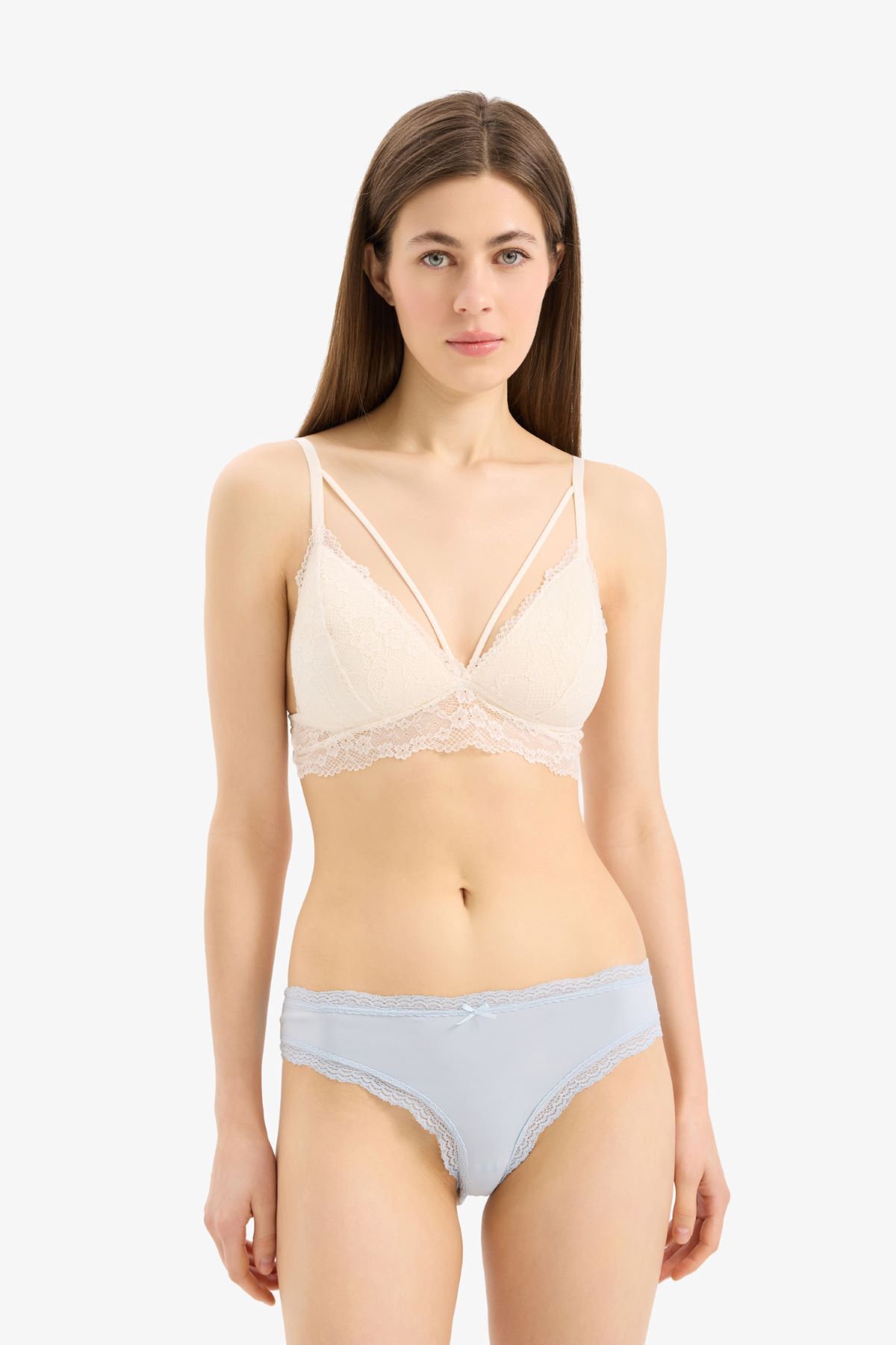 DeFacto Dantel Detaylı Micro 3lü Slip Külot-Fall in Love E4707AX25SM
