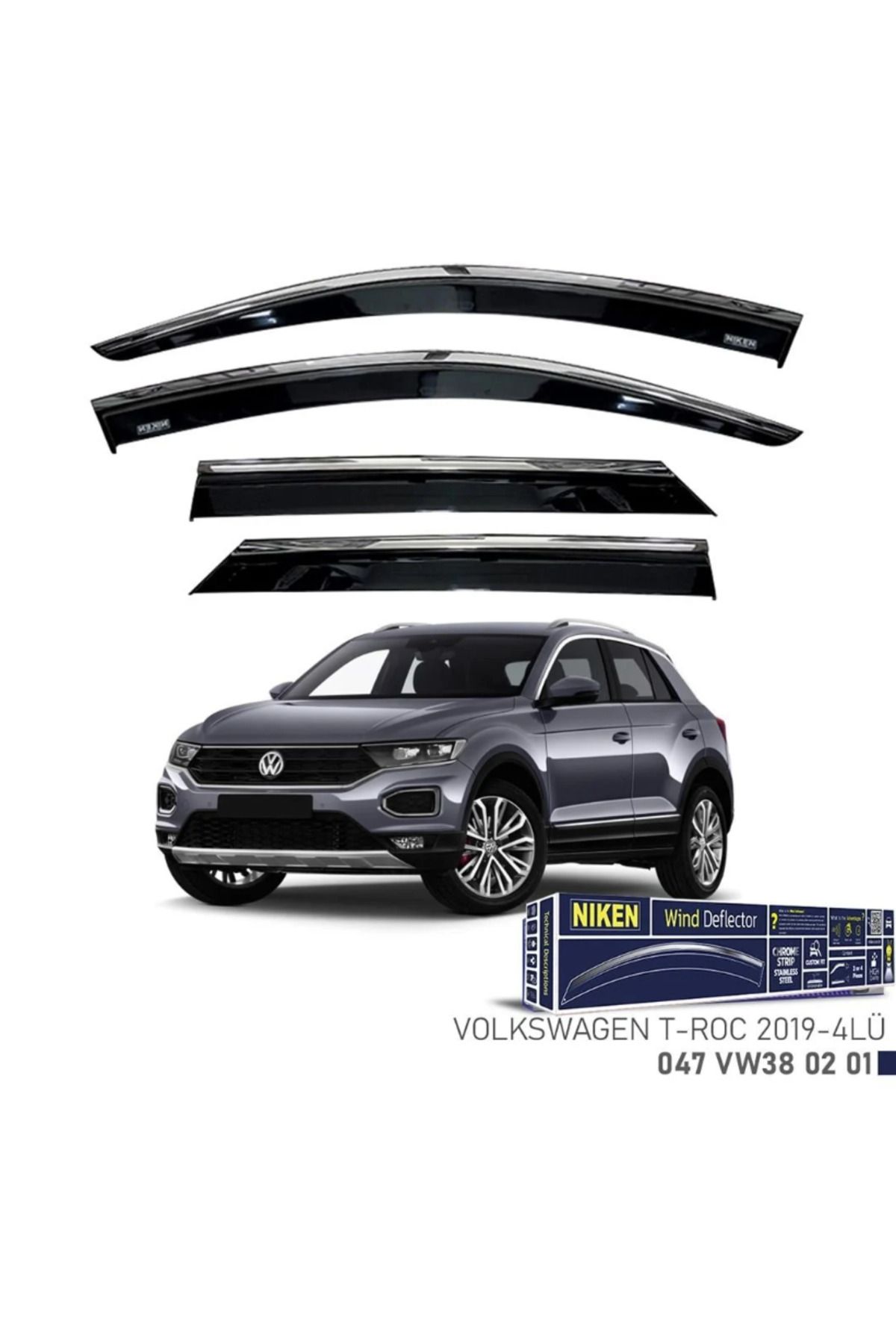 Tunax VOLKSWAGEN T-ROC ARACA ÖZEL CAM RÜZGARLIĞI 2019 2020 2021 2022 2023 2024