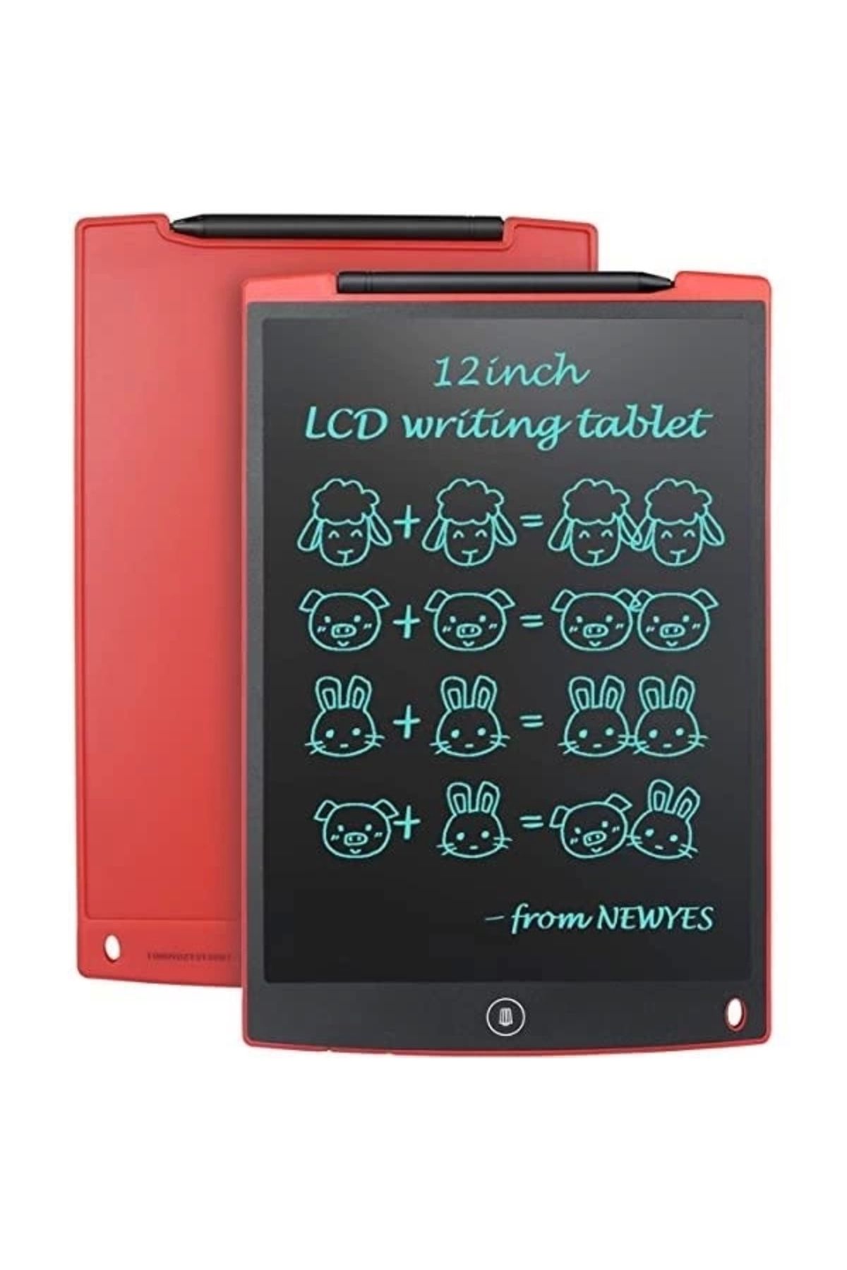 Yuba Avm T12 Kırmızı Writing Tablet Lcd 12 Inç Dijital Kalemli Çizim Yazı Tahtası