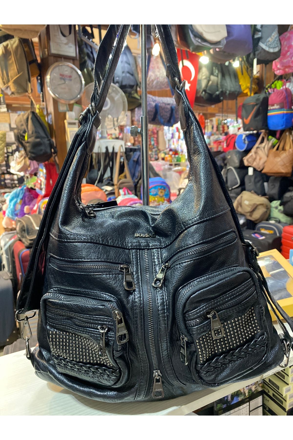 BOLSAS YIKAMA DERİ ÇANTA