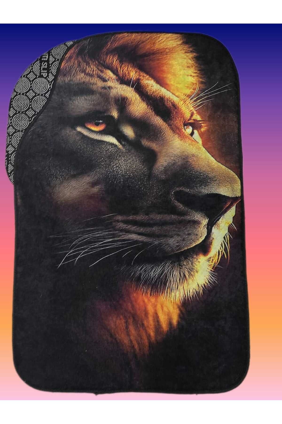 SS Oto Özel Tasarım Dijital Baskılı 4'lü Oto Halı Paspas Takımı Kaymaz Tabanlı Overloklu (48X72 & 35X48) Cm