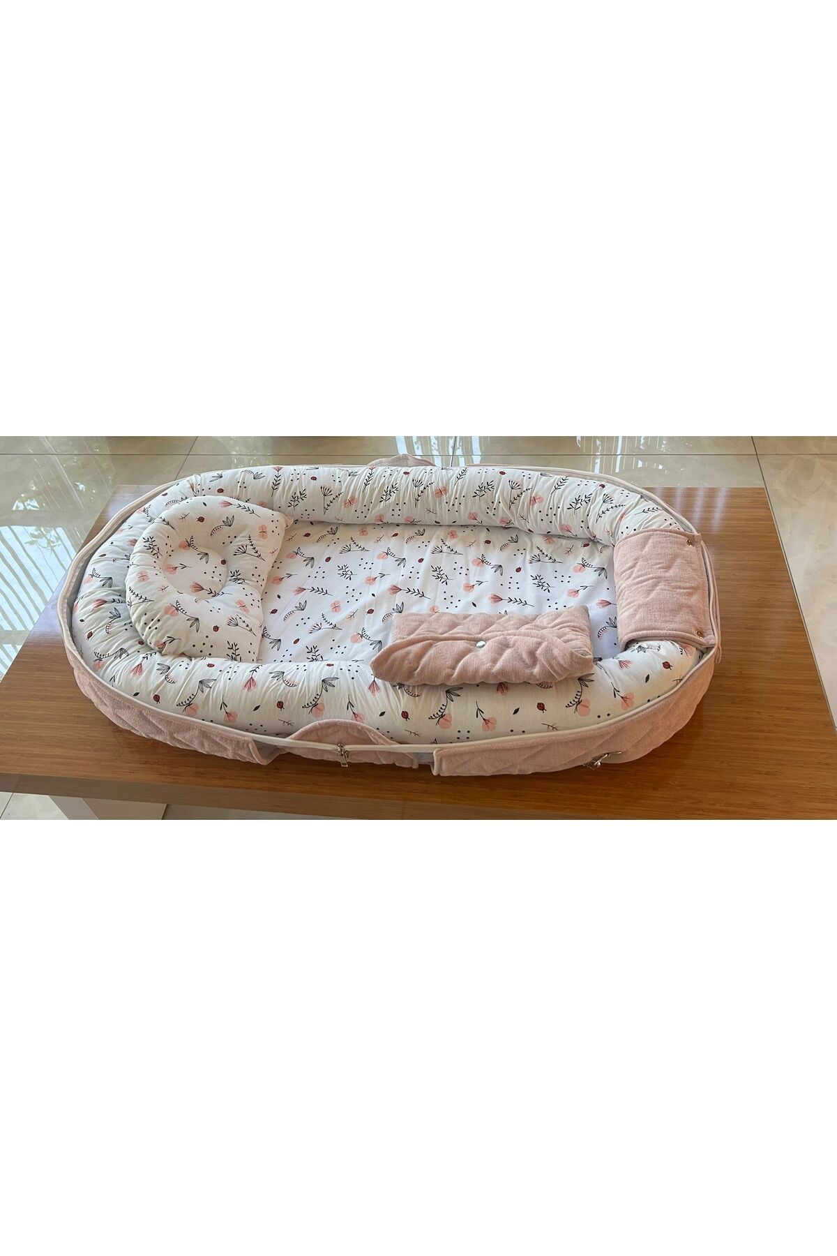 ORTHOMATT lifeismine Orthomatt Deluxe Babynest Taşınabilir Bebek Yuvası, Bebek Bakım Çantası, Bebek Yatağı, Uyku Konsepti