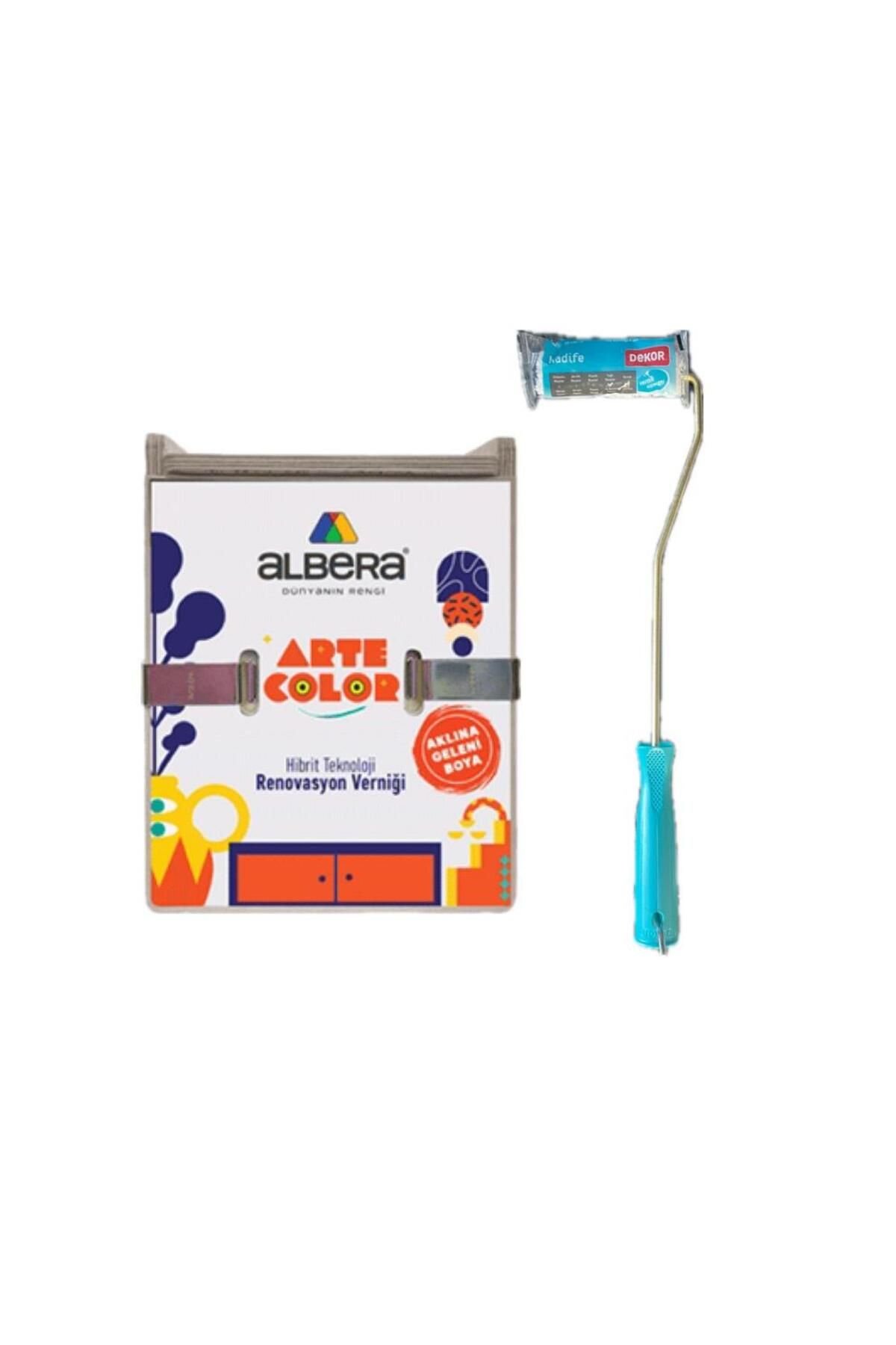 ALBERA Arte Color Hibrit Teknoloji Renovasyon Verniği Parlak - 0,75 LT 10 CM DEKOR KADİFE RULO