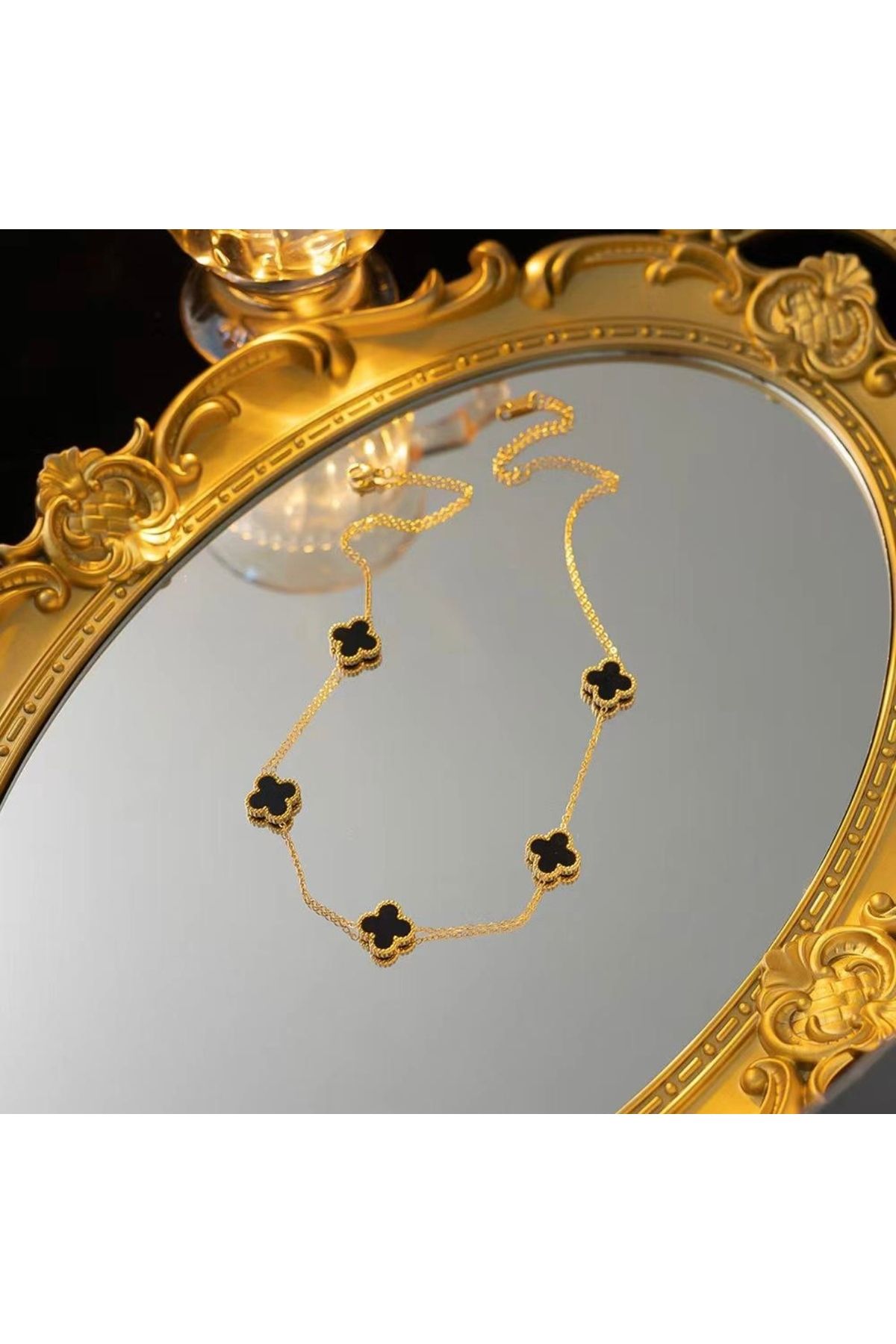 ayoljewelry Siyah Van Cleef Kolye