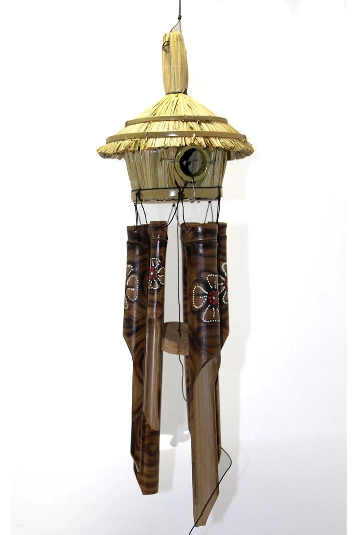 shopwave Hasır Kuş Yuvalı Bambu Çan No:21