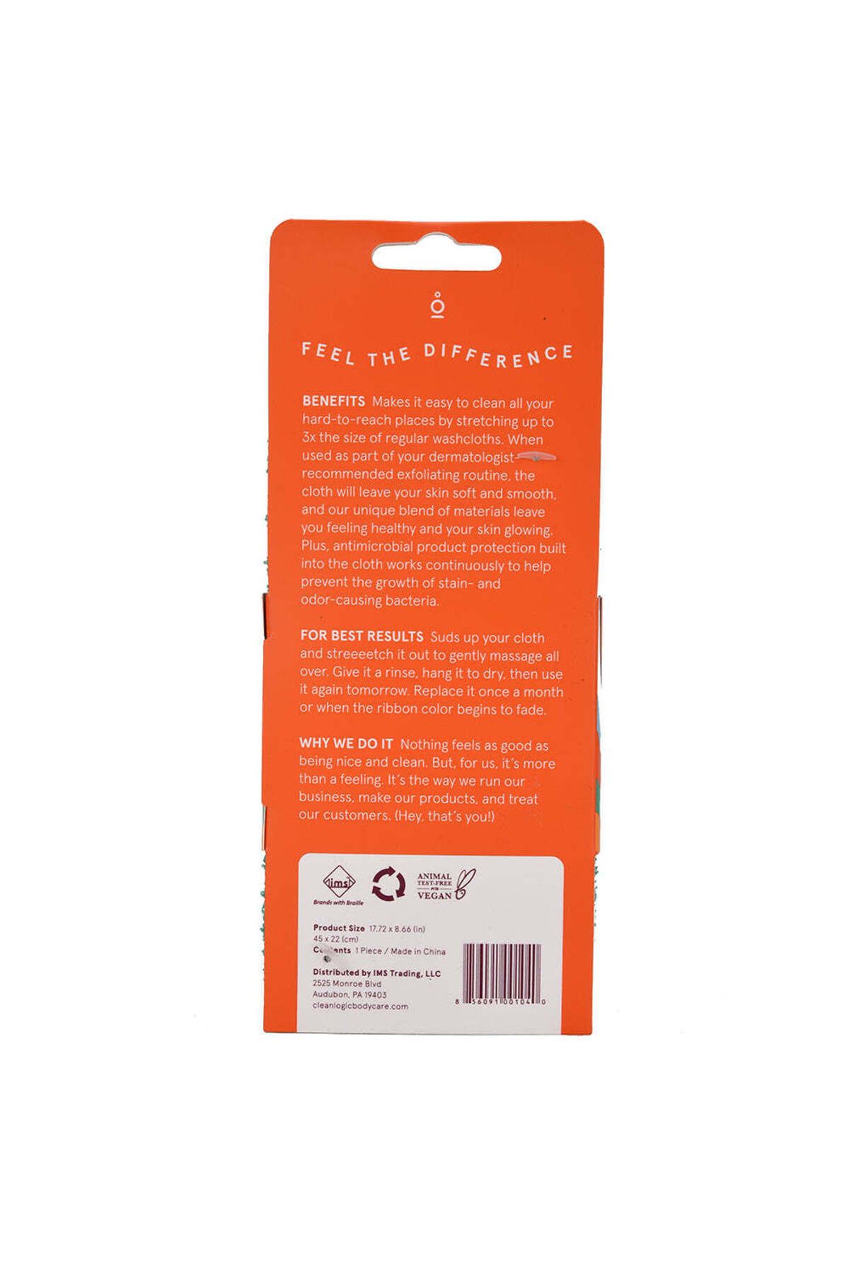 Cleanlogic-Prosop exfoliant elastic pentru corp, Baie și corp, Cleanlogic, 1 buc. 3