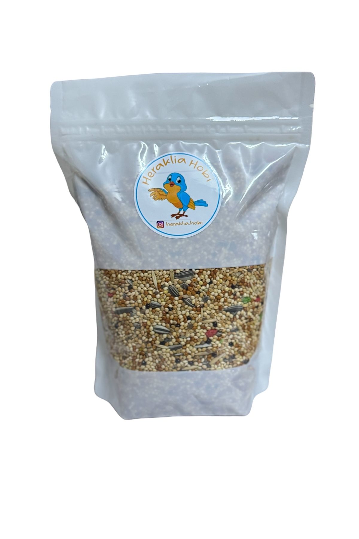 Heraklia Hobi Muhabbet Kuşu Yemi ful karışık 500 Gram